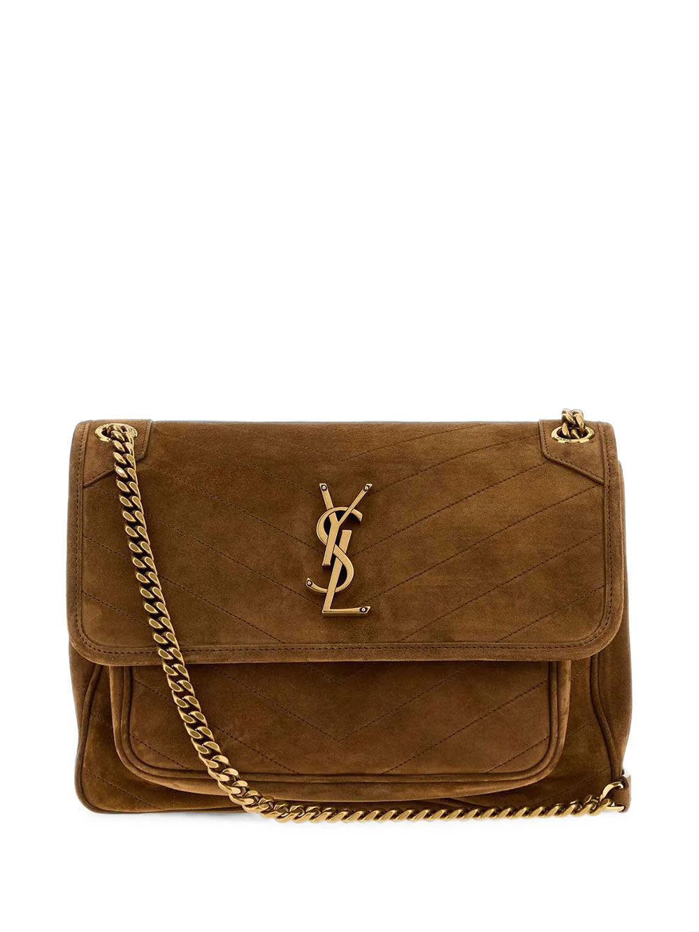 Saint Laurent Women Borsa "Niki" Media In Suede SAINT LAURENT