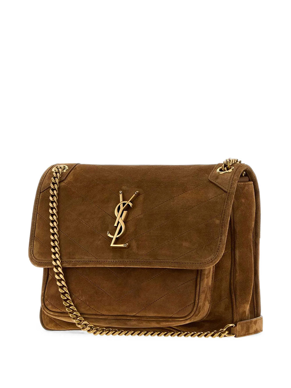 Saint Laurent Women Borsa "Niki" Media In Suede SAINT LAURENT
