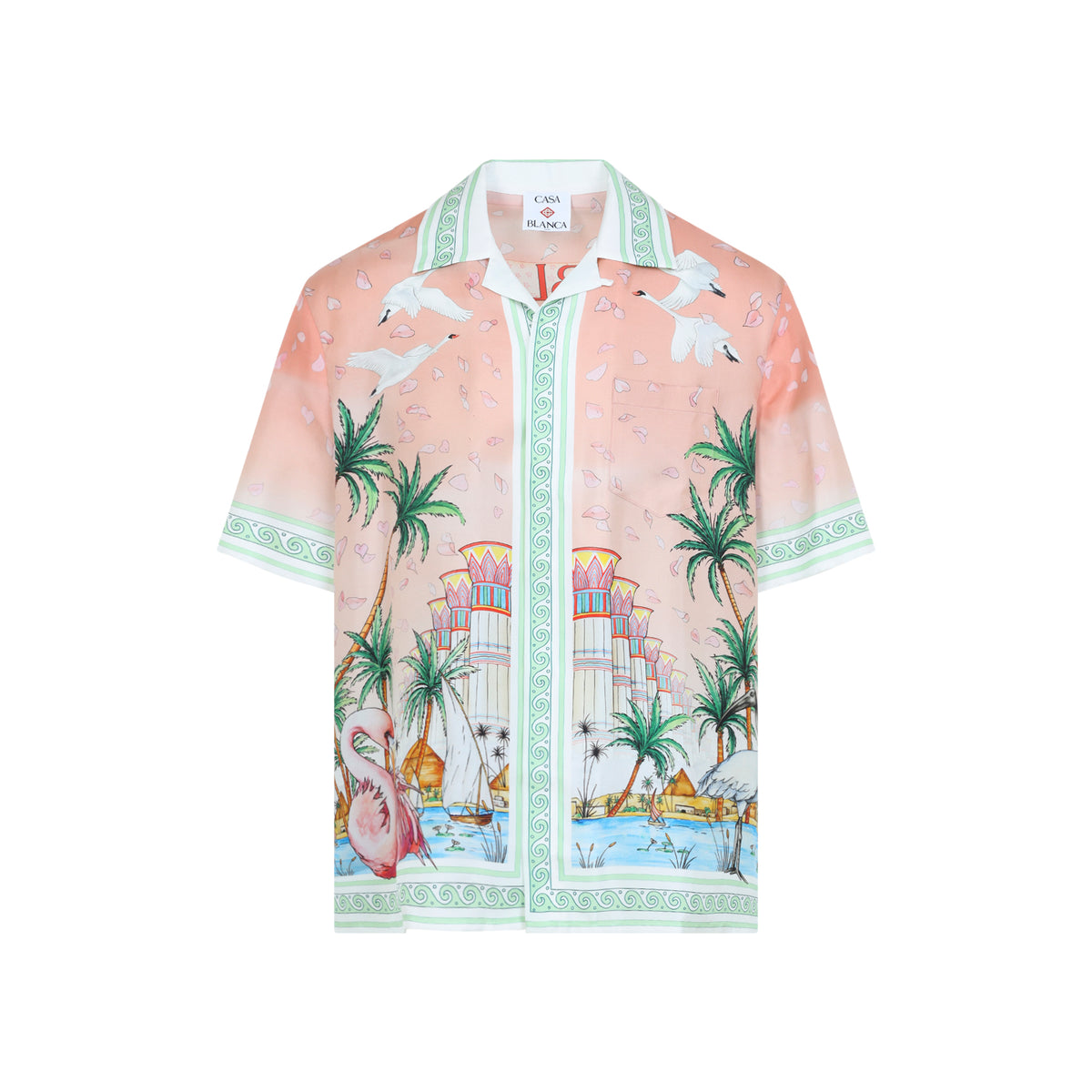 Casablanca Ethereal Cuban Collar S/S Shirt Men CASABLANCA