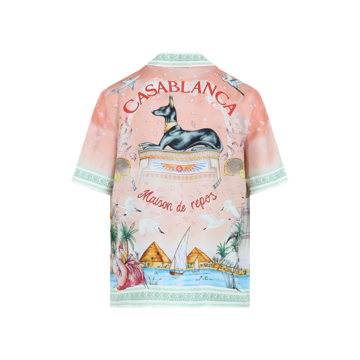 Casablanca Ethereal Cuban Collar S/S Shirt Men CASABLANCA