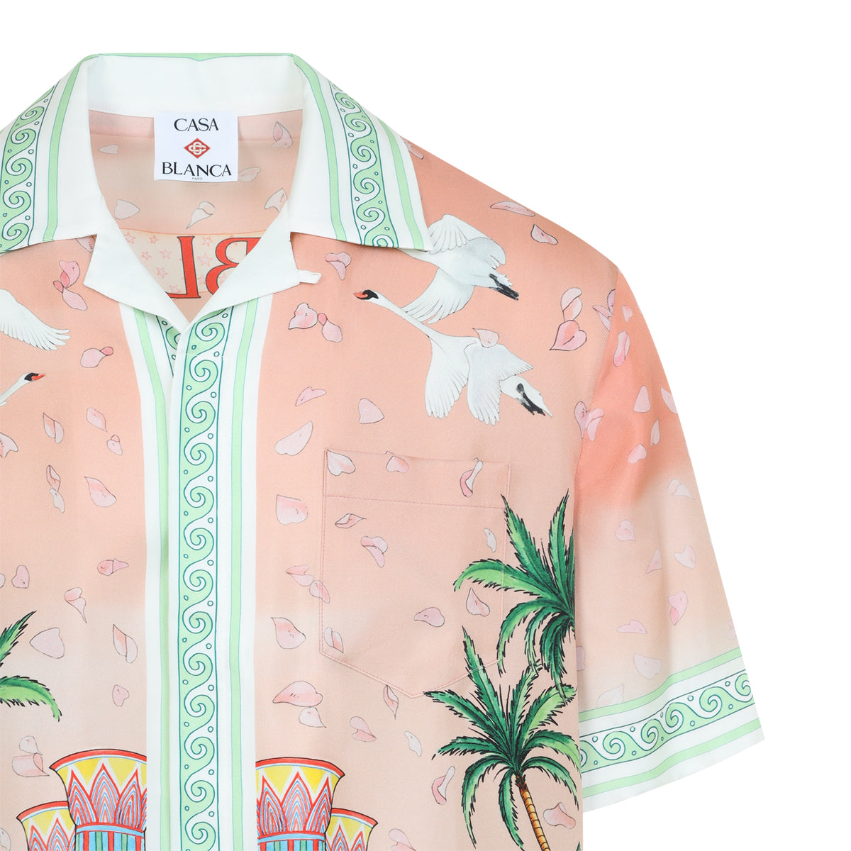 Casablanca Ethereal Cuban Collar S/S Shirt Men CASABLANCA