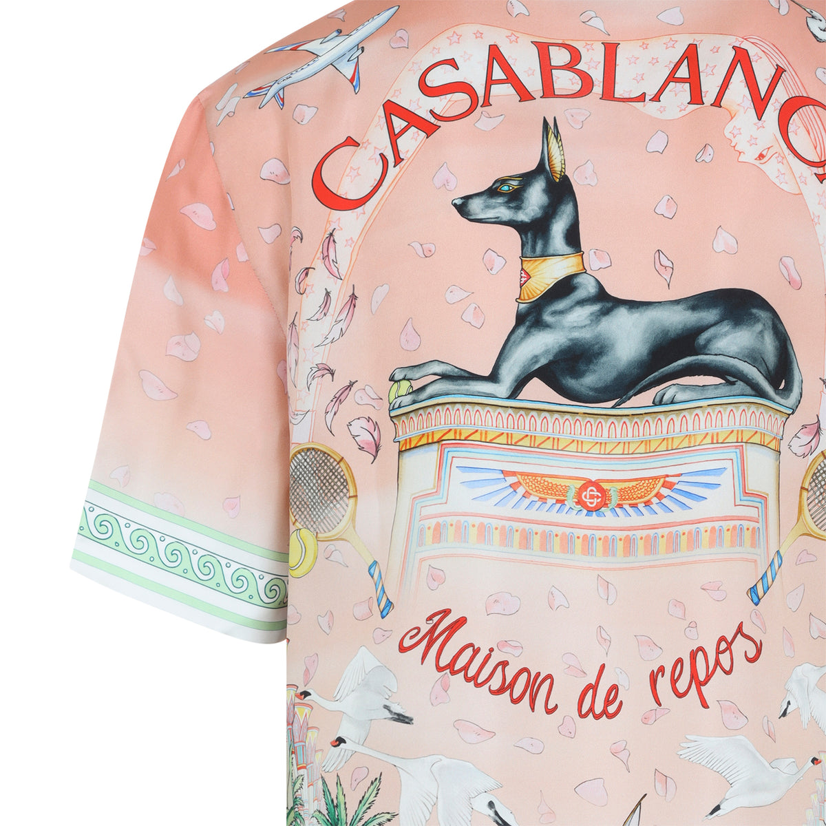 Casablanca Ethereal Cuban Collar S/S Shirt Men CASABLANCA