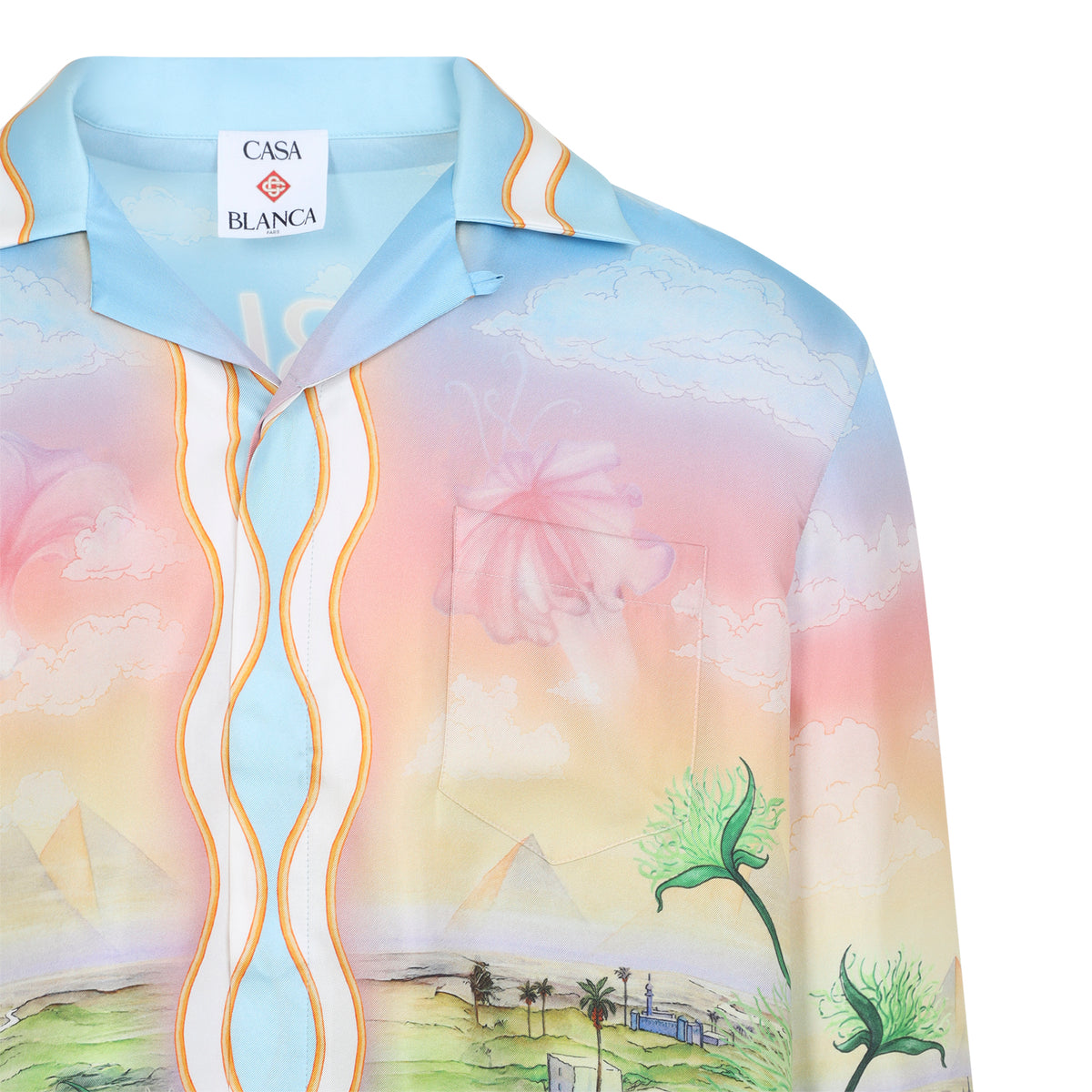 Casablanca Cuban Collar L/S Shirt Men CASABLANCA