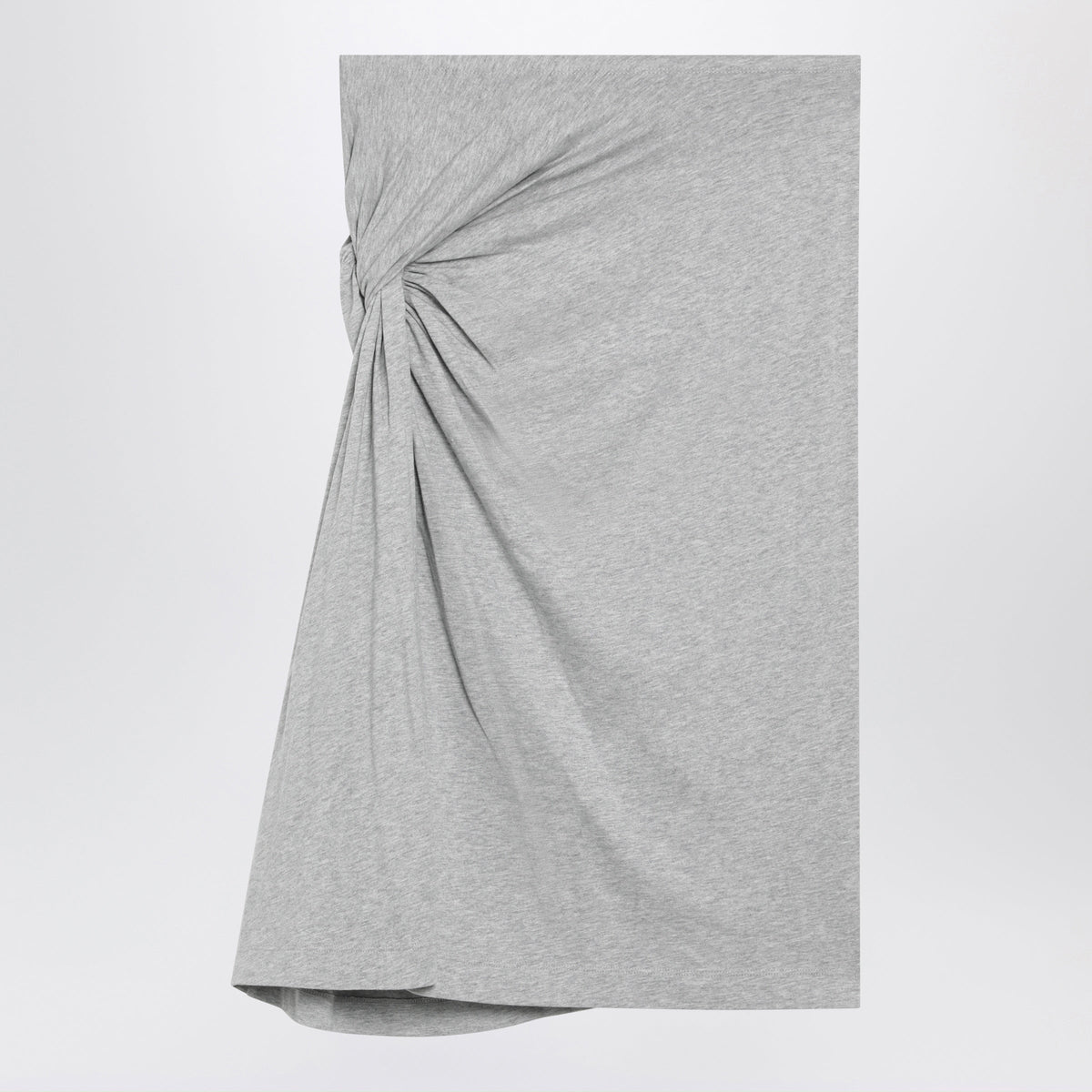 Dries Van Noten Grey Melange Skirt With Draped Detail Women DRIES VAN NOTEN