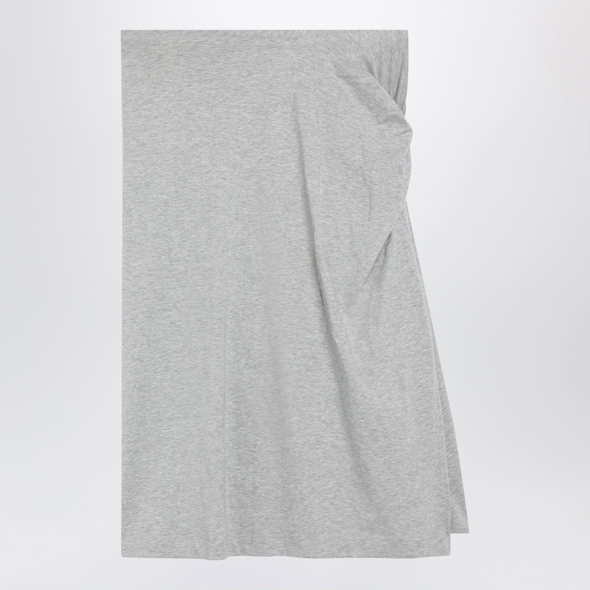 Dries Van Noten Grey Melange Skirt With Draped Detail Women DRIES VAN NOTEN