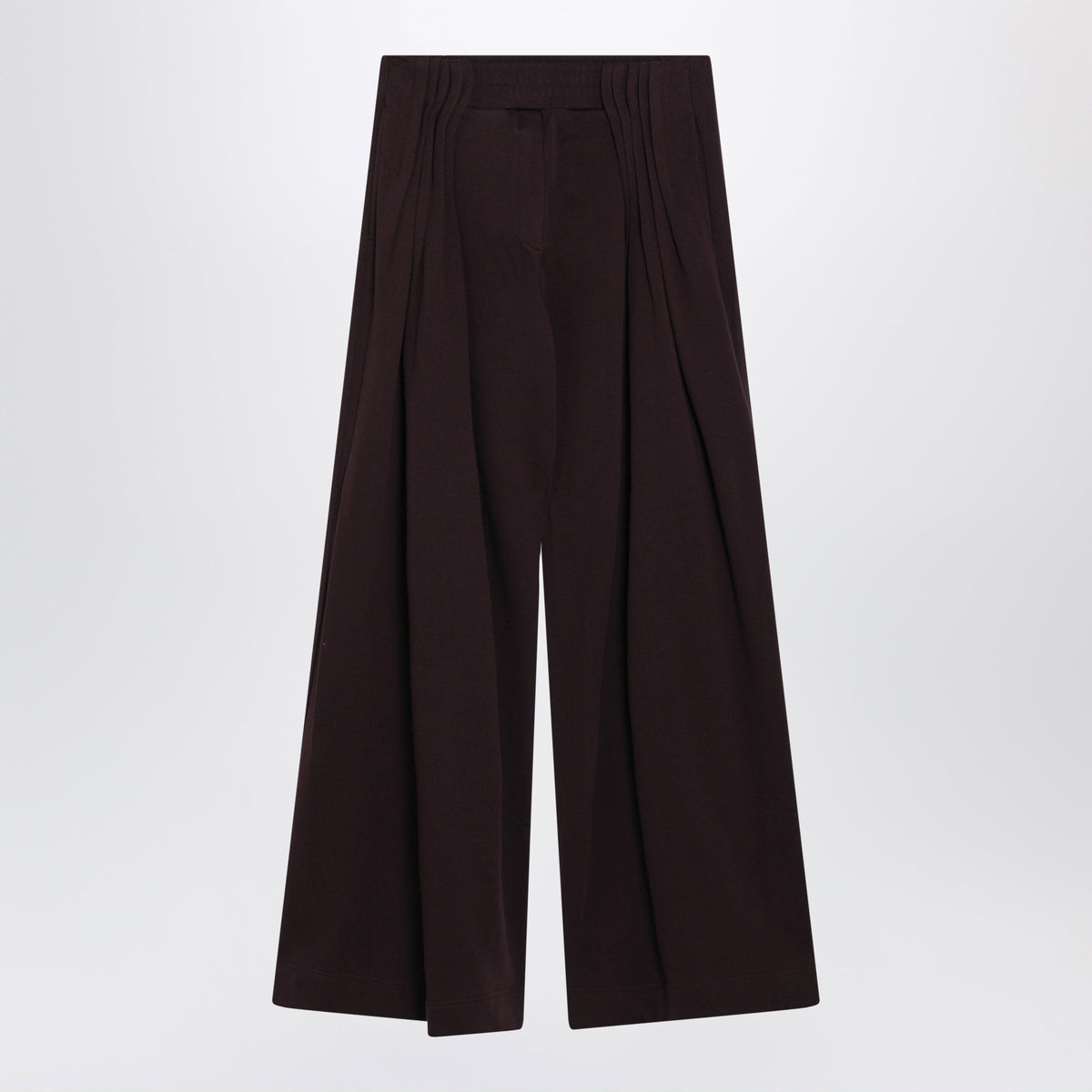 Dries Van Noten Peach Wide-Leg Trousers In Cotton Jersey Women DRIES VAN NOTEN