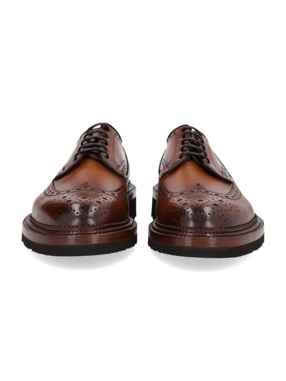 Santoni Men Brogue Derby Lace-Up Shoes SANTONI