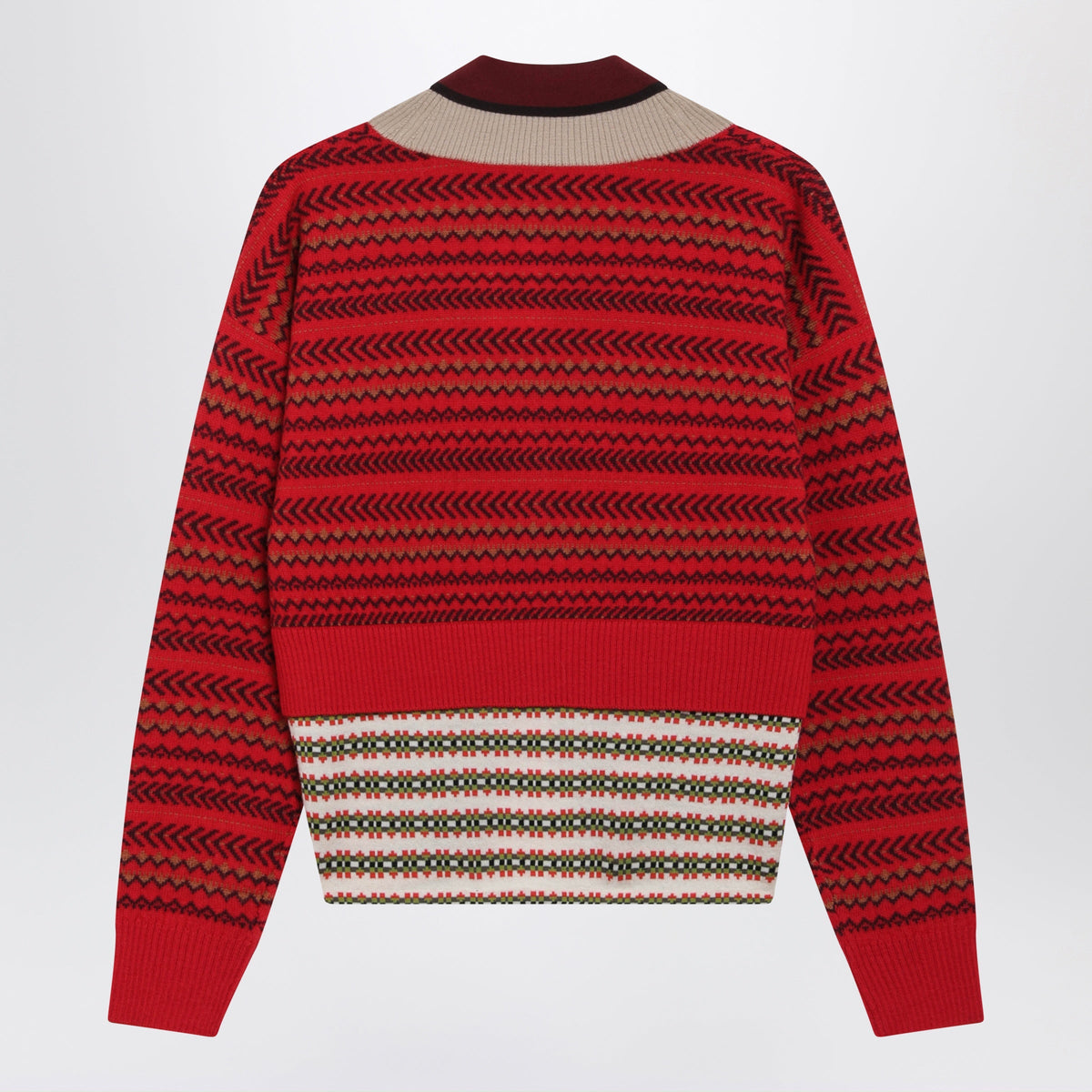 Dries Van Noten Red Wool And Viscose Sweater Women DRIES VAN NOTEN