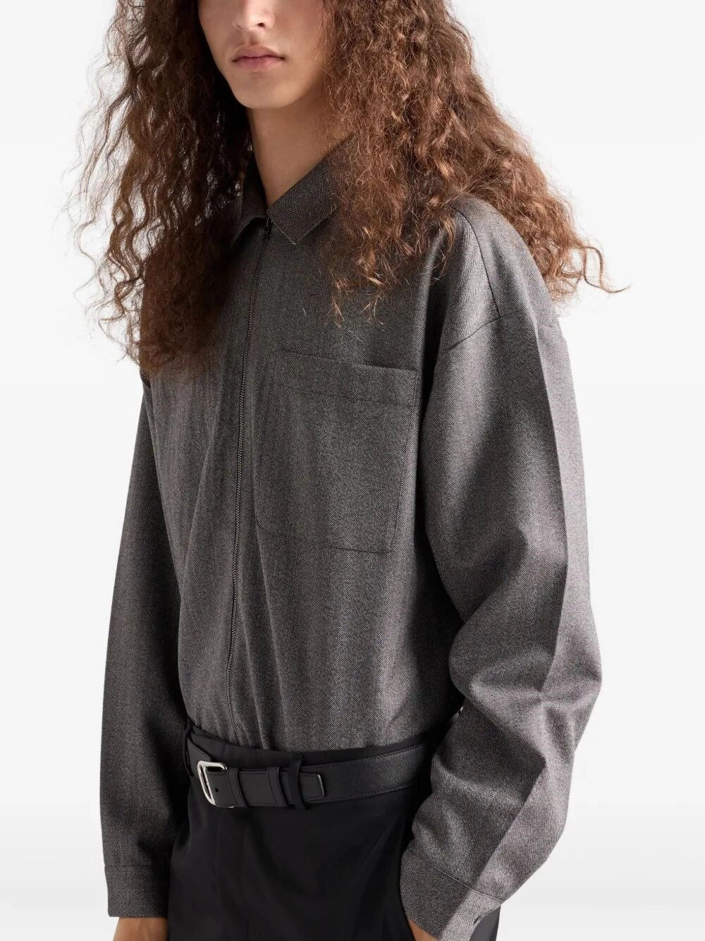 Prada Men Wool Shirt Jacket PRADA