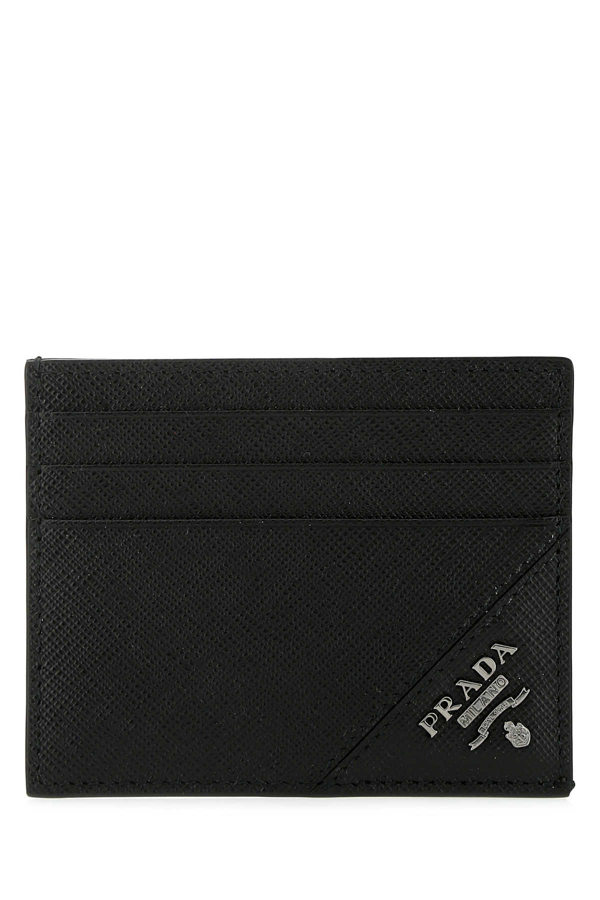 Prada Men Black Leather Card Holder PRADA