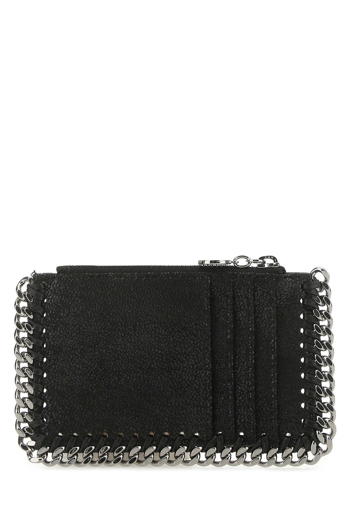 Stella Mccartney Women Black Shaggy Deer Card Holder STELLA MCCARTNEY