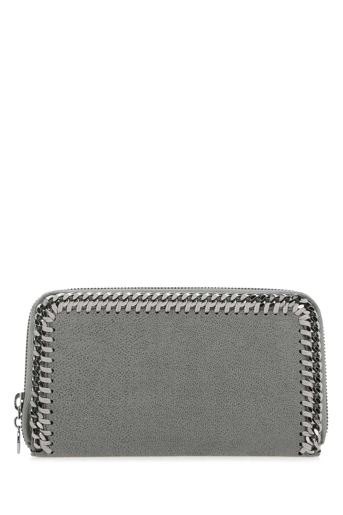 Stella Mccartney Women Grey Shaggy Deer Falabella Wallet STELLA MCCARTNEY