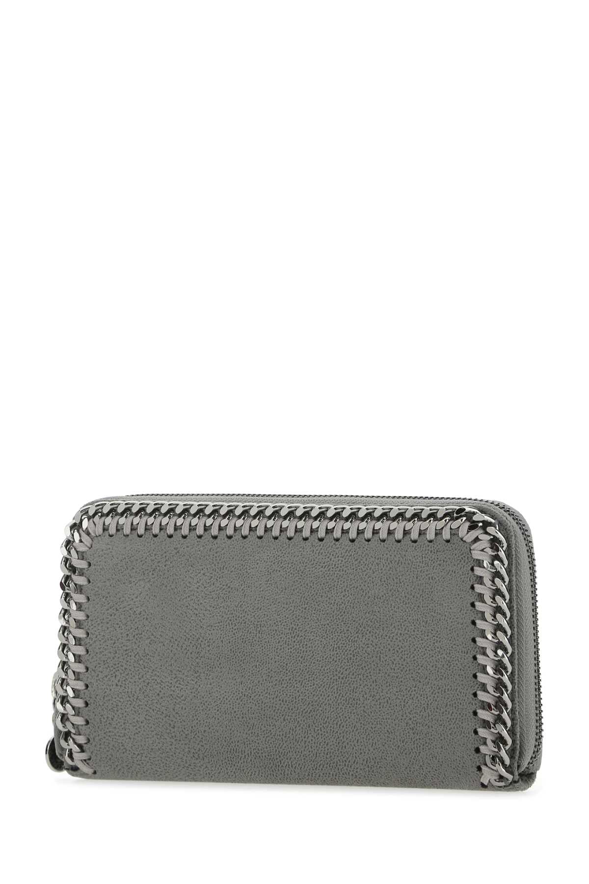 Stella Mccartney Women Grey Shaggy Deer Falabella Wallet STELLA MCCARTNEY