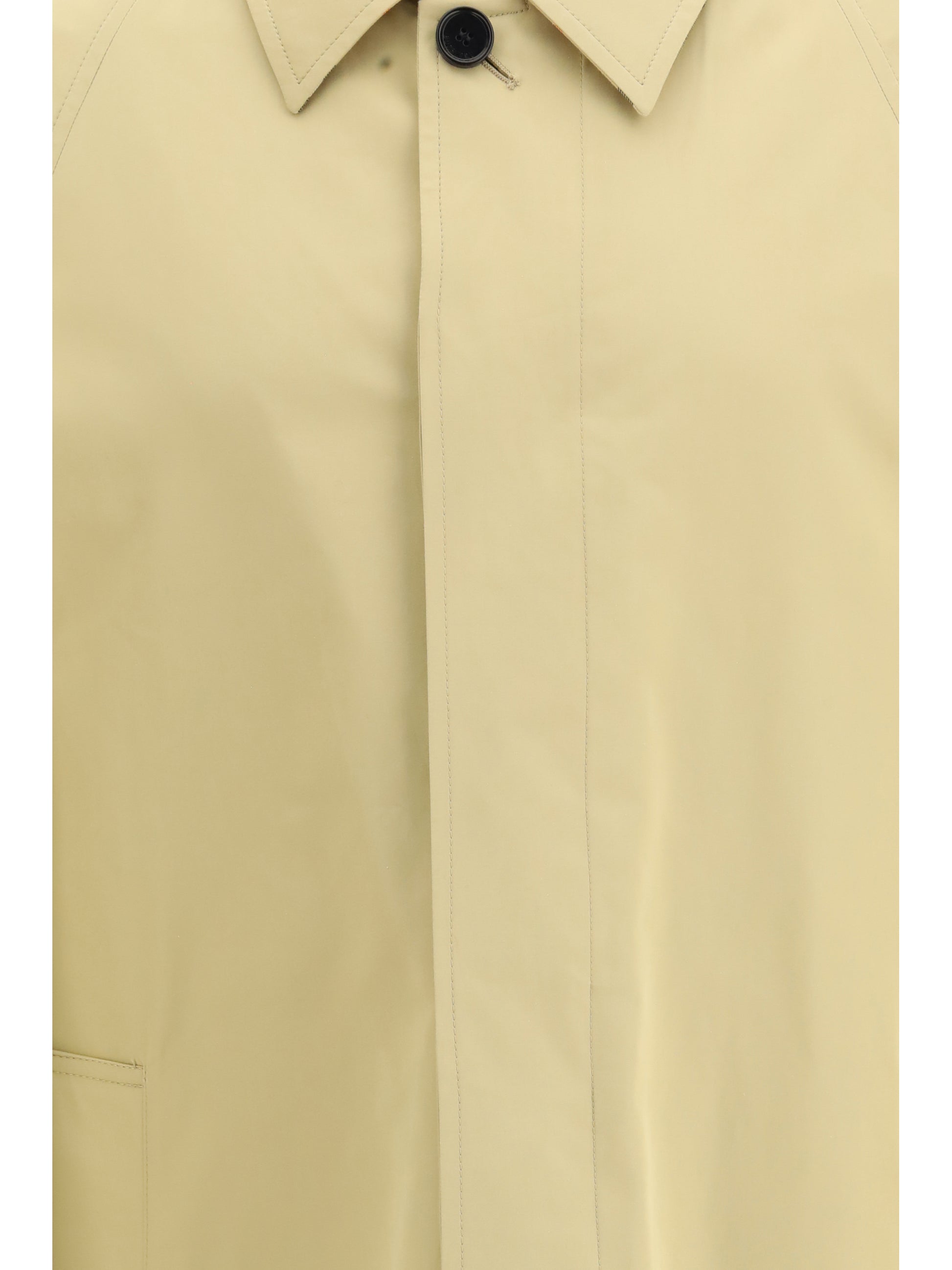 Burberry Men Long Cotton Car Coat BURBERRY