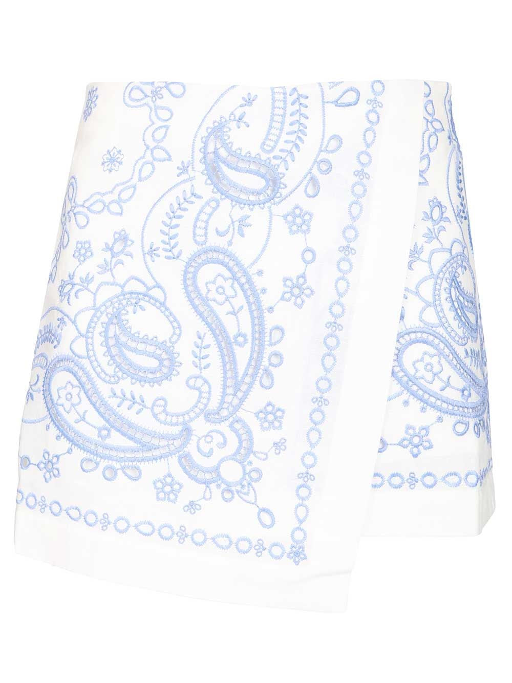 Self-Portrait Women Linen Shorts SELF-PORTRAIT