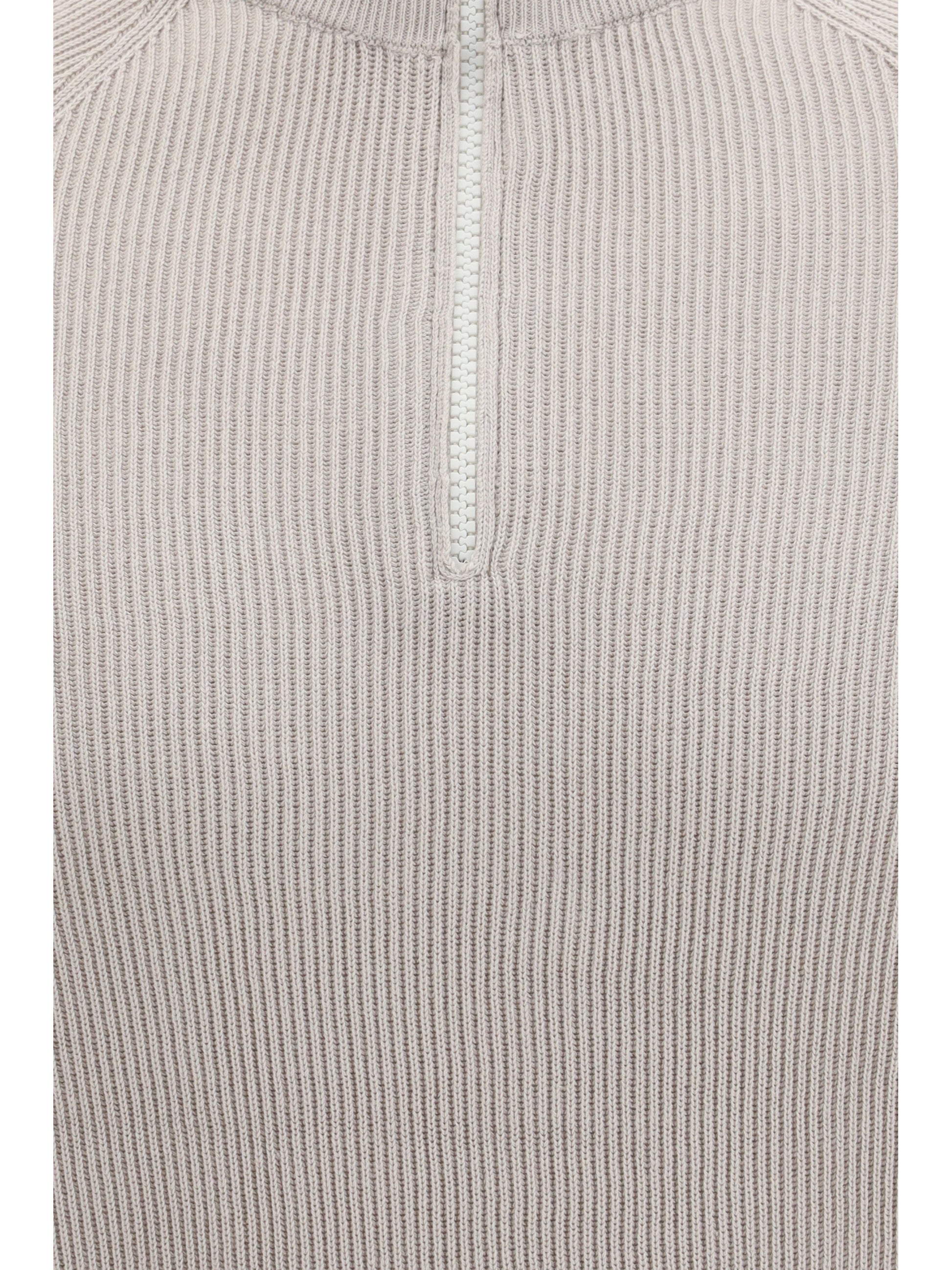 Brunello Cucinelli Men Cotton Sweater With A High Neckline BRUNELLO CUCINELLI