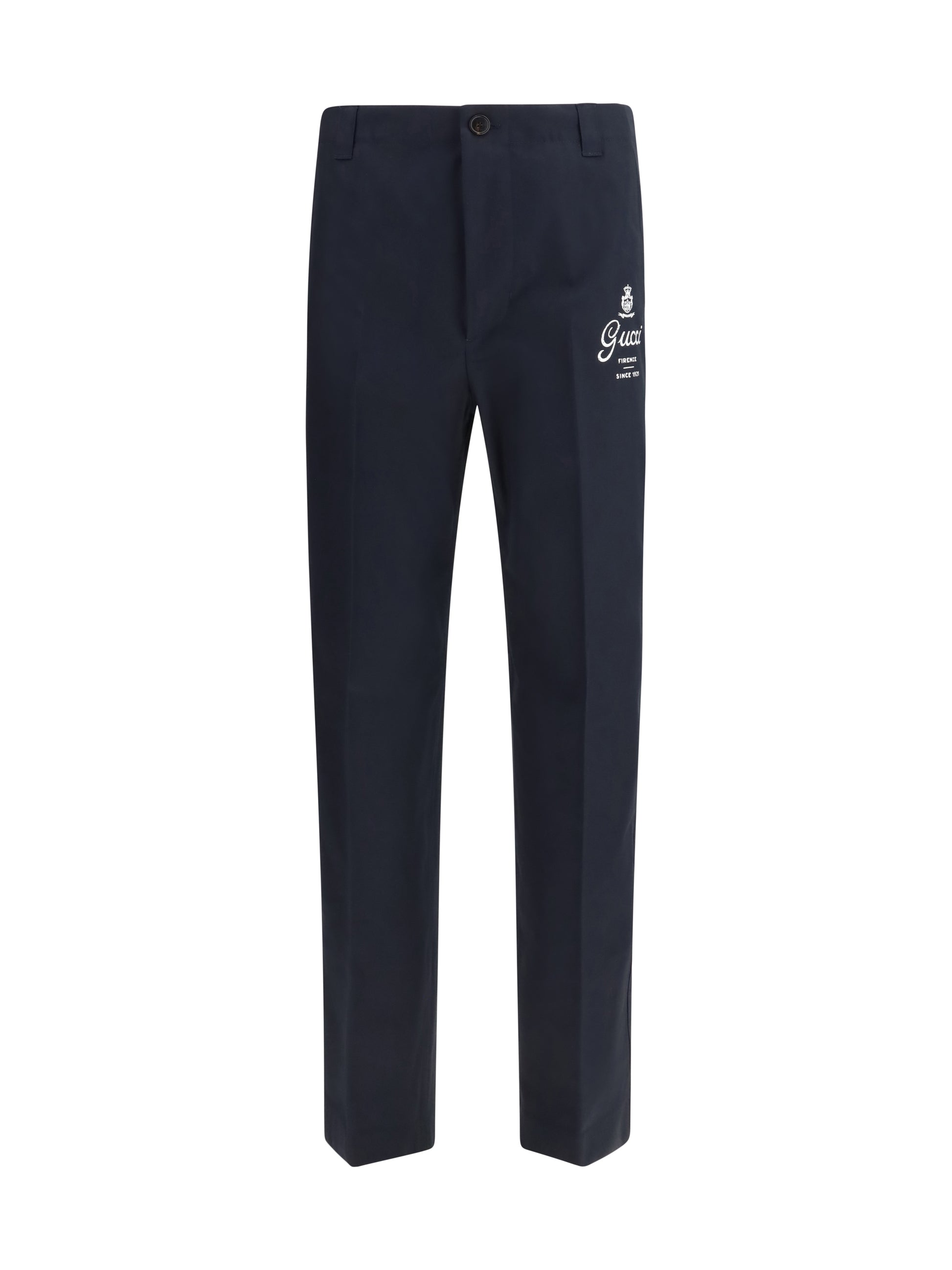Gucci Men Compact Cotton Twill Pants GUCCI