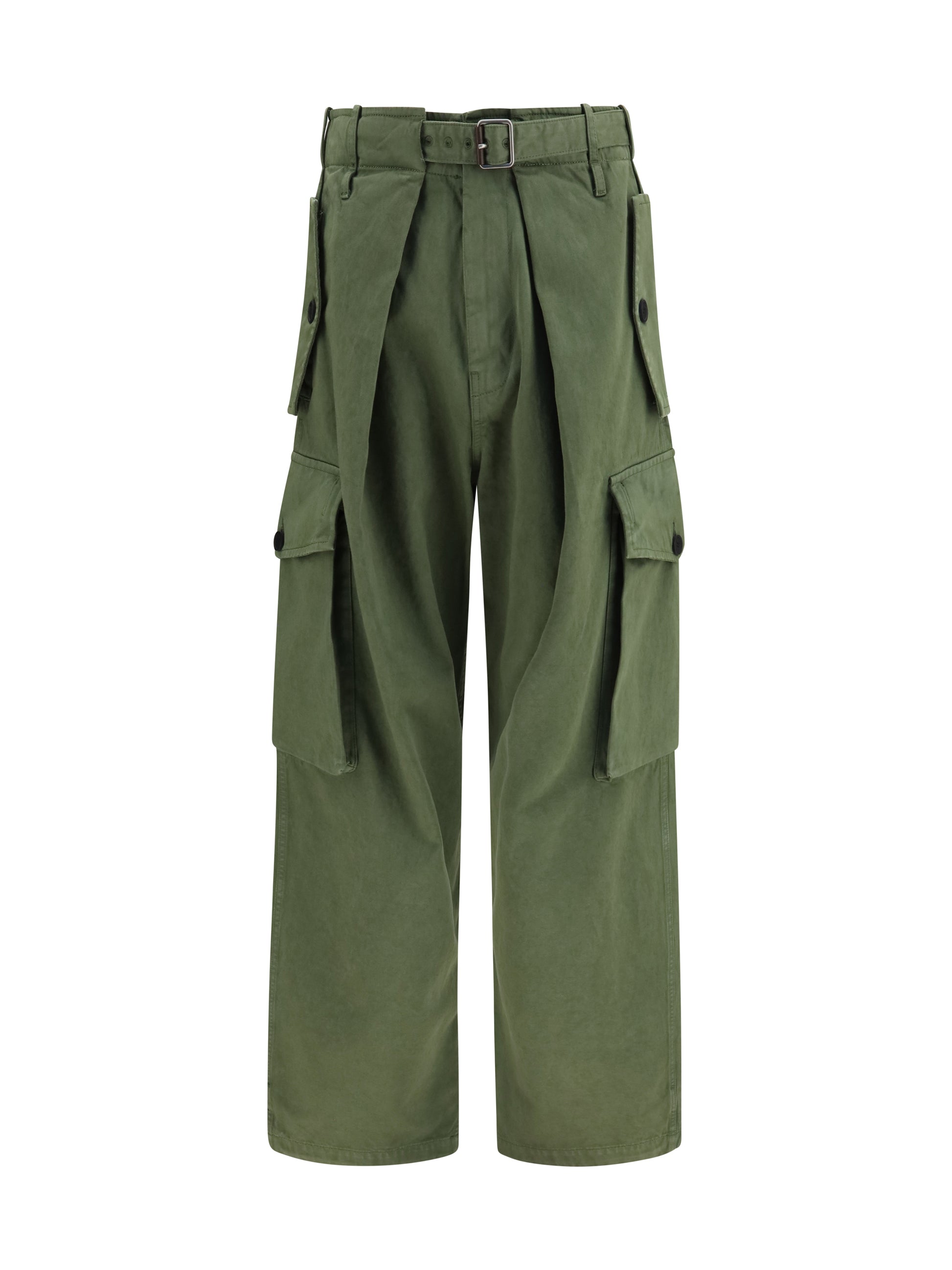 Loewe Men Cotton Cargo Pants LOEWE