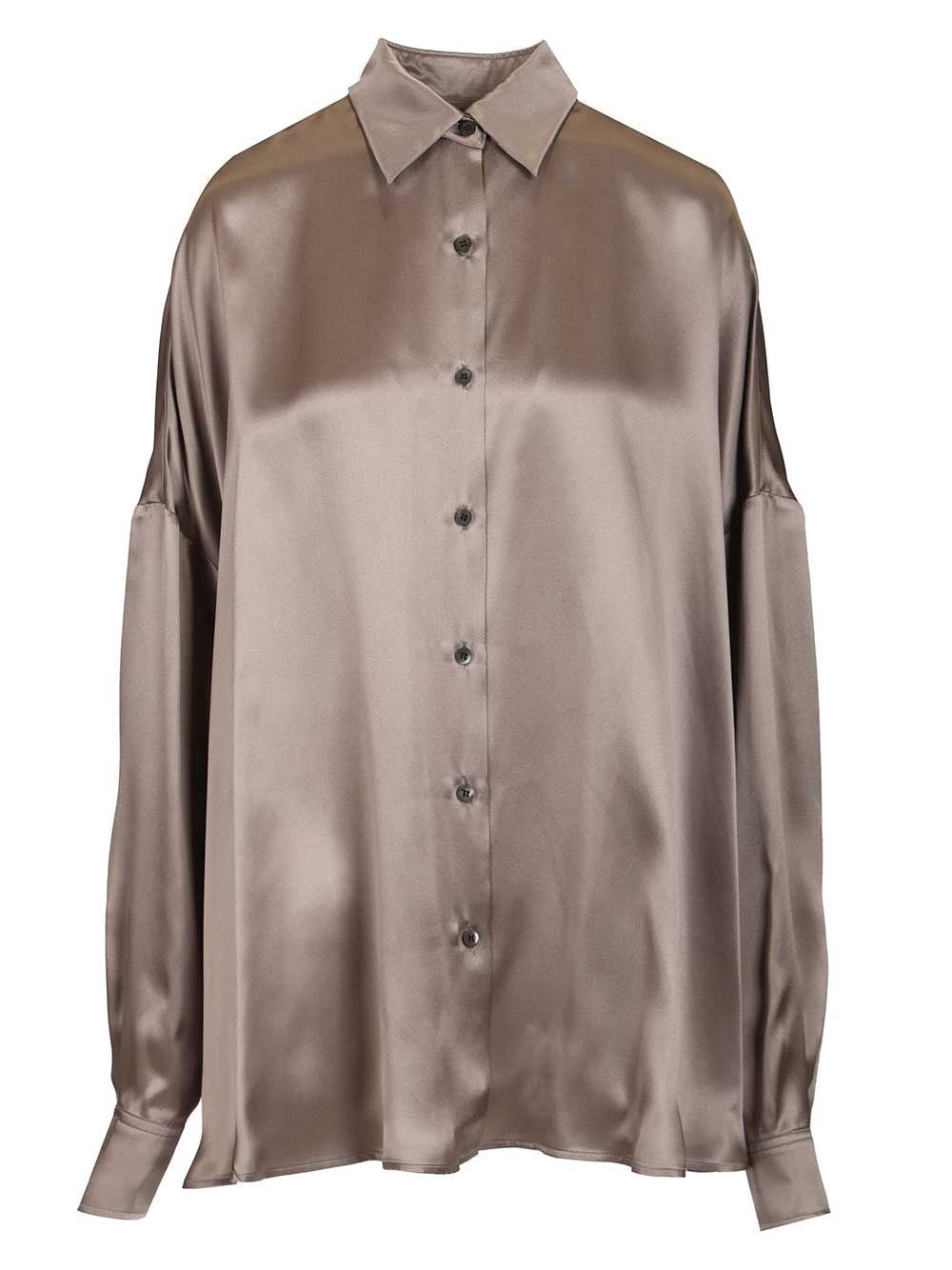 Dries Van Noten Women Casia Shirt Stertch Satin Silk DRIES VAN NOTEN