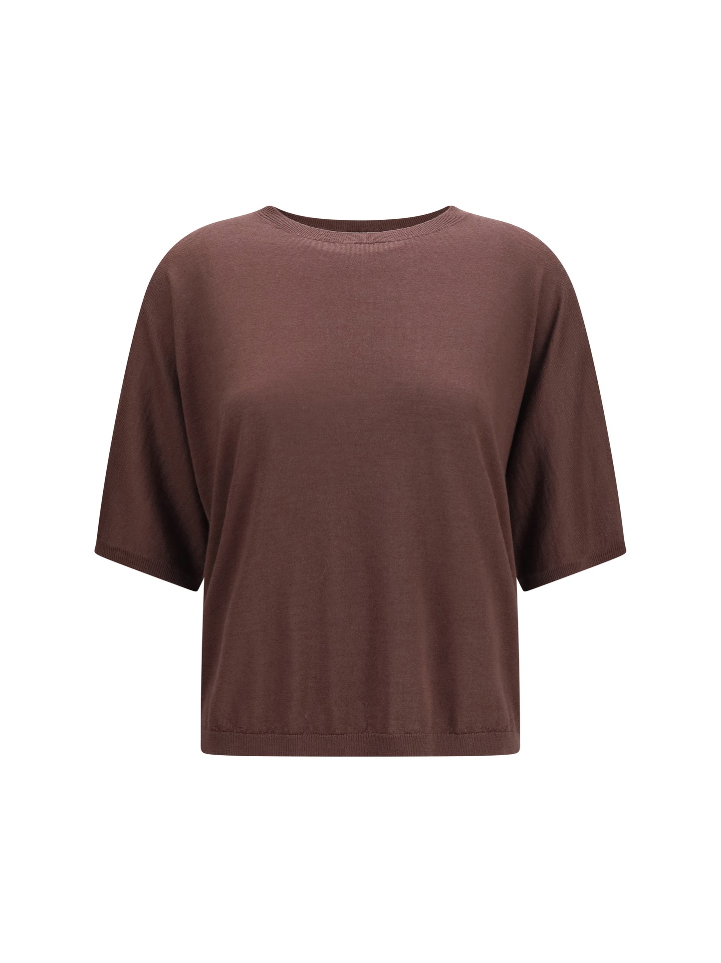 Brunello Cucinelli Women Short-Sleeve Cashmere And Silk Sweater BRUNELLO CUCINELLI