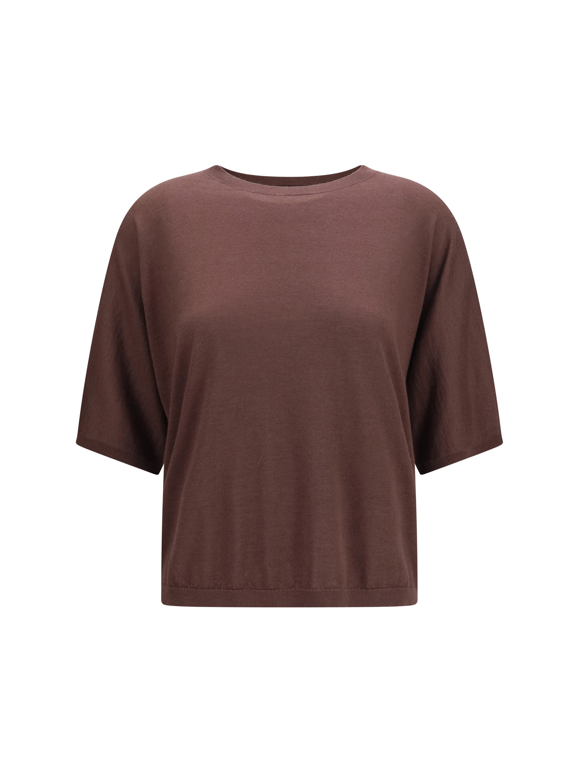 Brunello Cucinelli Women Short-Sleeve Cashmere And Silk Sweater BRUNELLO CUCINELLI