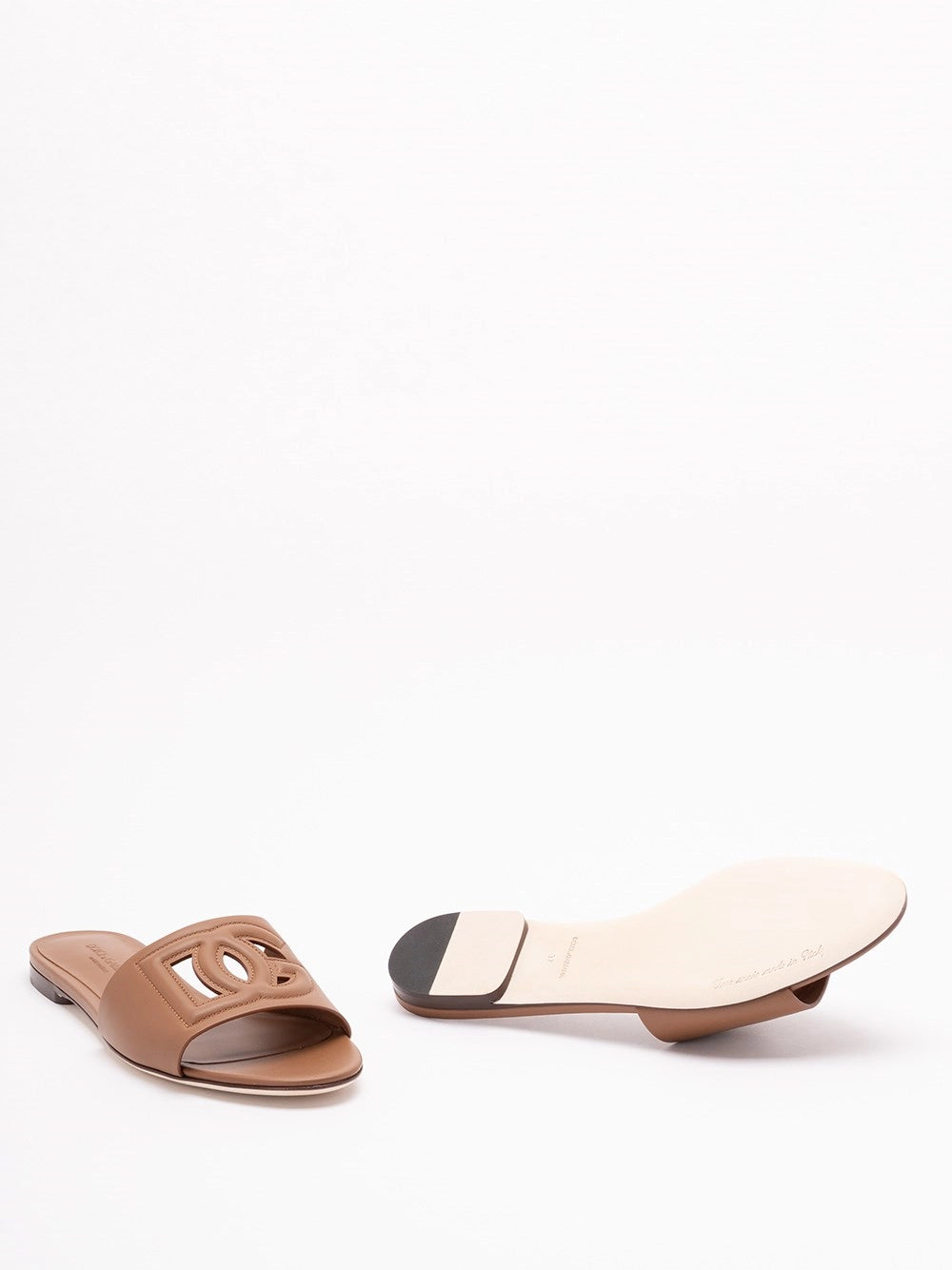 Dolce & Gabbana Women Sliders With `Dg` Logo DOLCE & GABBANA