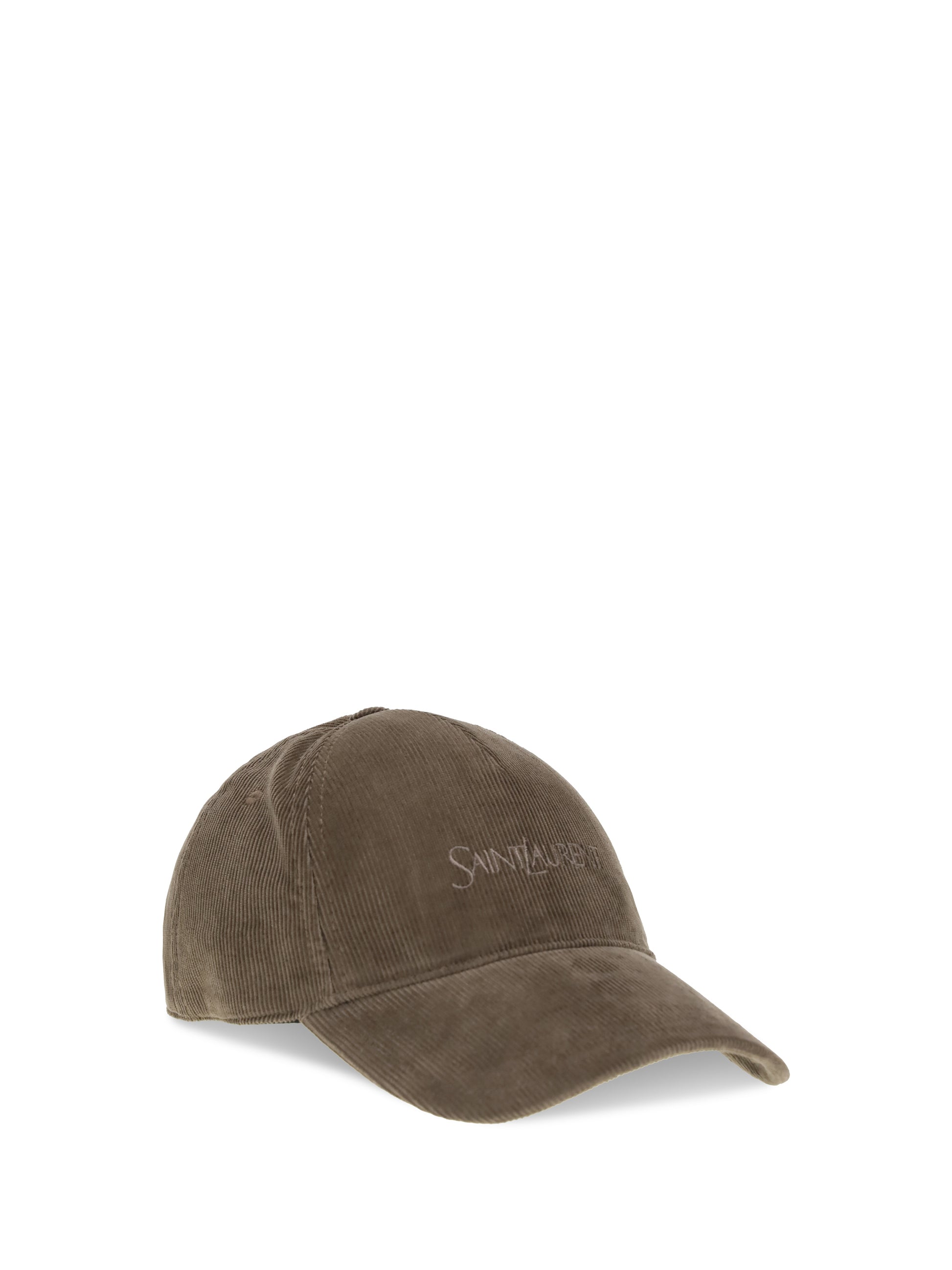Saint Laurent Women Corduroy Baseball Hat SAINT LAURENT