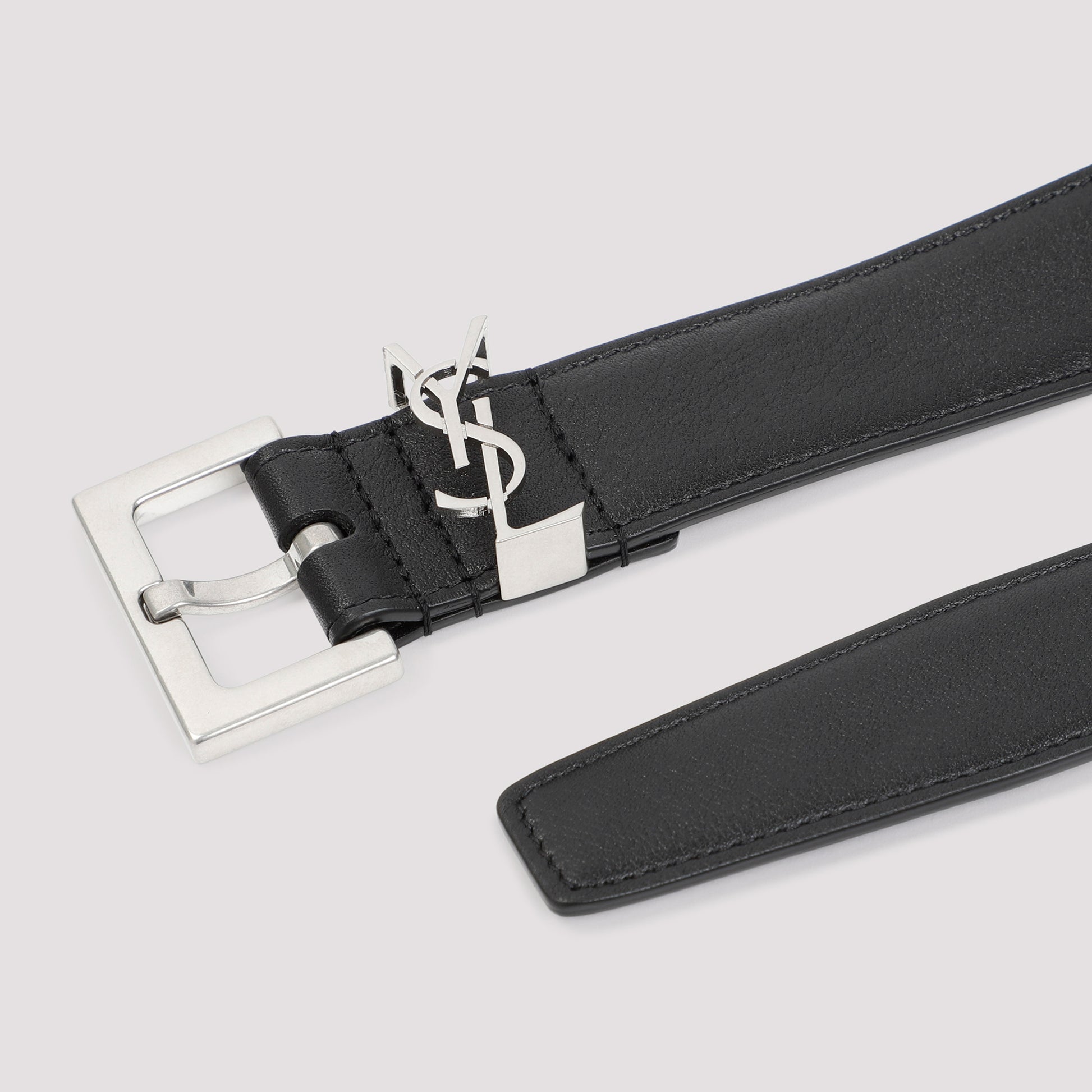 Saint Laurent Leather Ysl Belt Women SAINT LAURENT