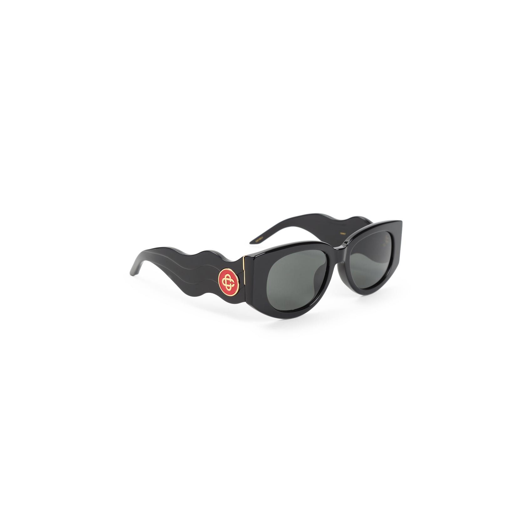 Casablanca Metal Oval Wave Acetate Sunglasses Men CASABLANCA