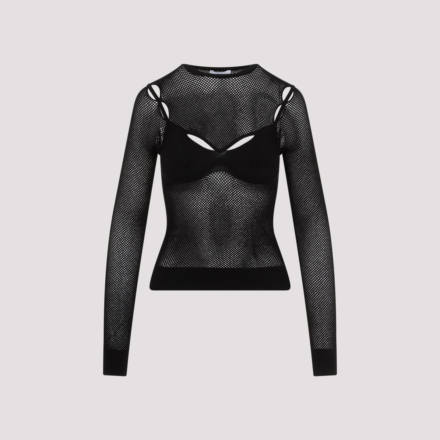Off White Net Arrow Bralette Top Women OFF-WHITE