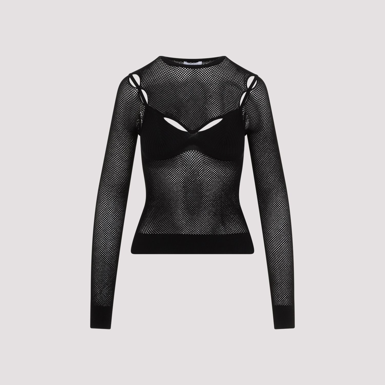 Off White Net Arrow Bralette Top Women OFF-WHITE