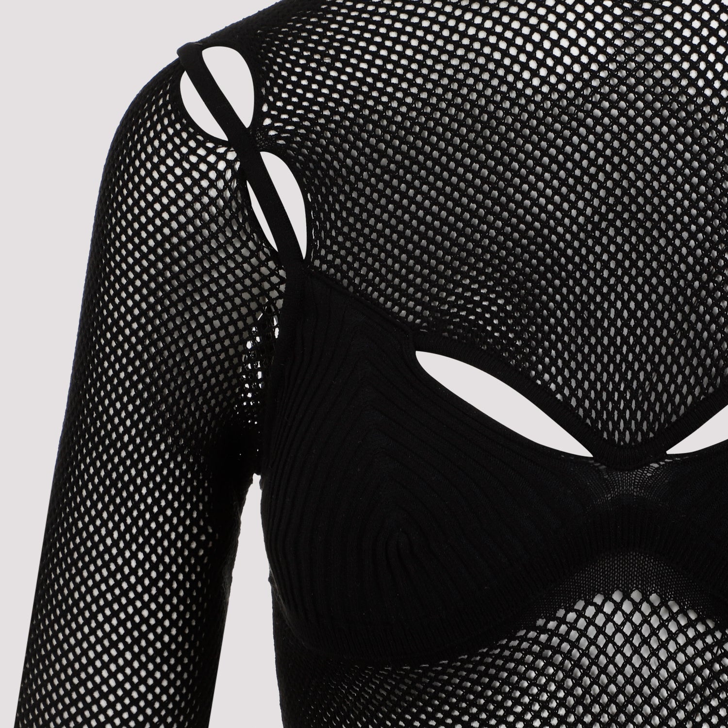 Off White Net Arrow Bralette Top Women OFF-WHITE