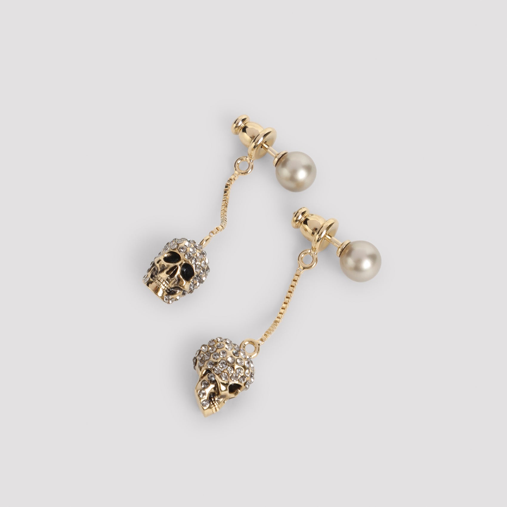 Alexander Mcqueen Pave Skull Earrings Women ALEXANDER MCQUEEN