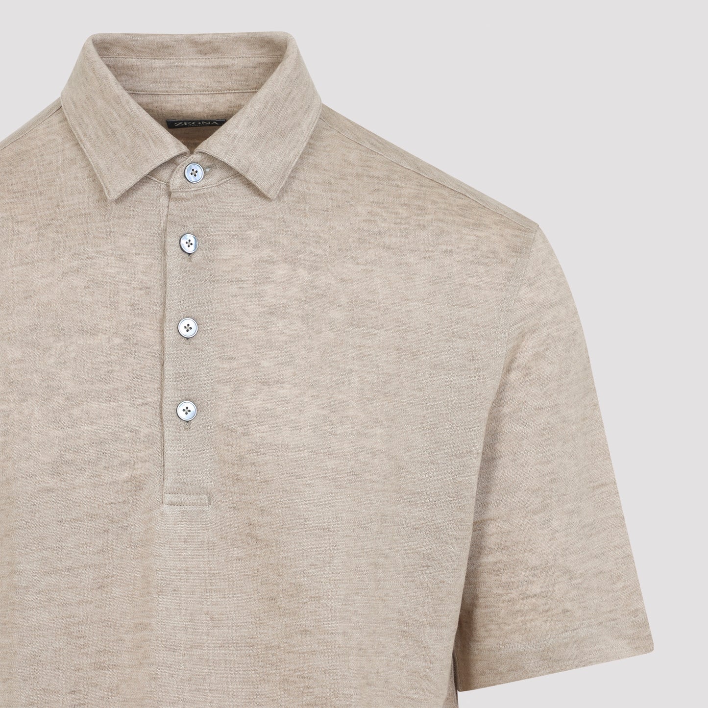 Zegna Oasi Linen Polo Men ZEGNA