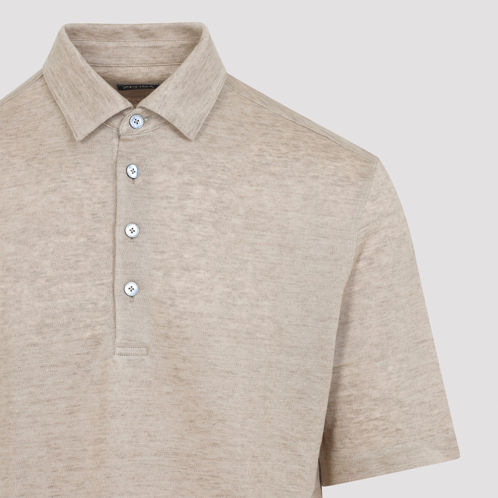 Zegna Oasi Linen Polo Men ZEGNA