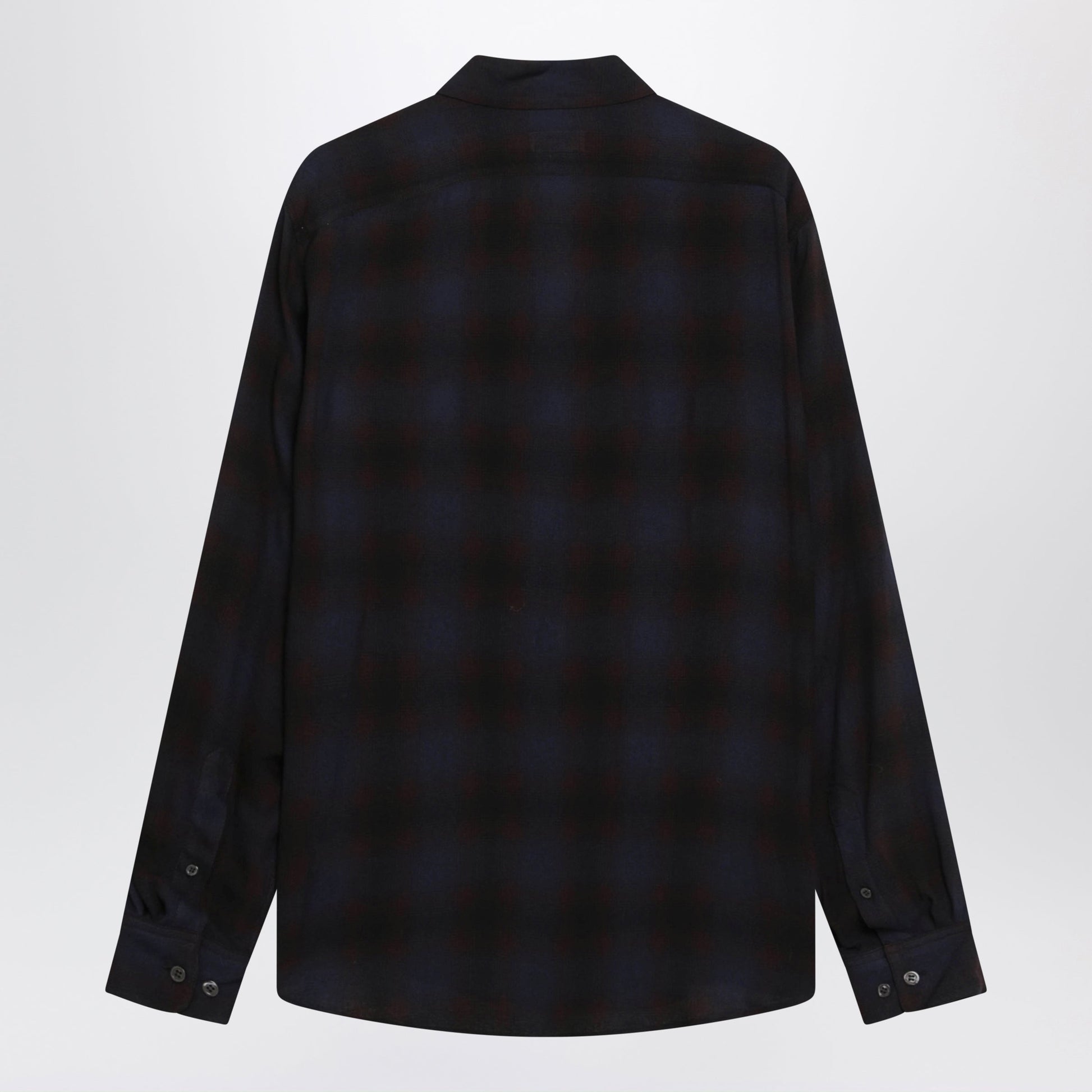 Dries Van Noten Brown Check-Pattern Viscose Shirt Men DRIES VAN NOTEN