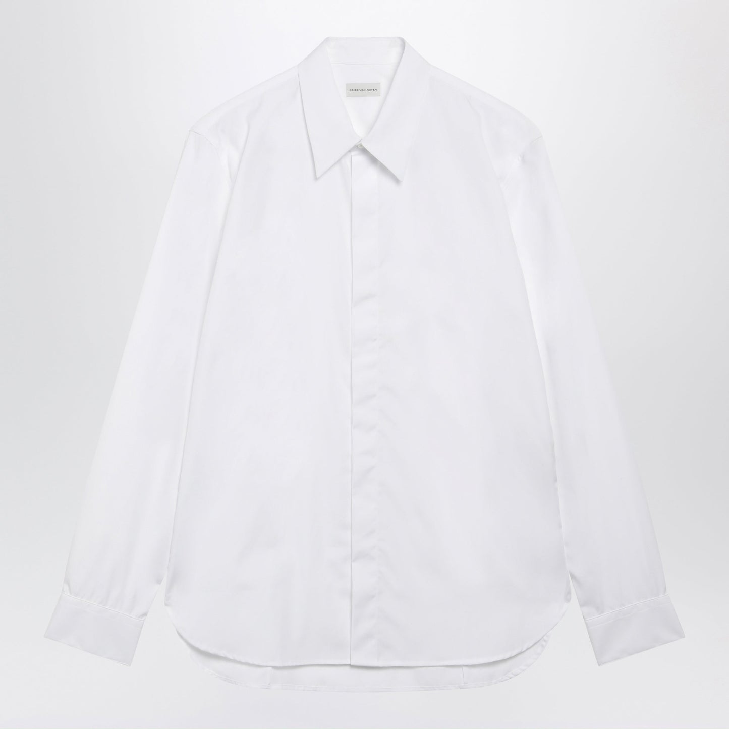 Dries Van Noten White Shirt In Cotton Poplin Men DRIES VAN NOTEN