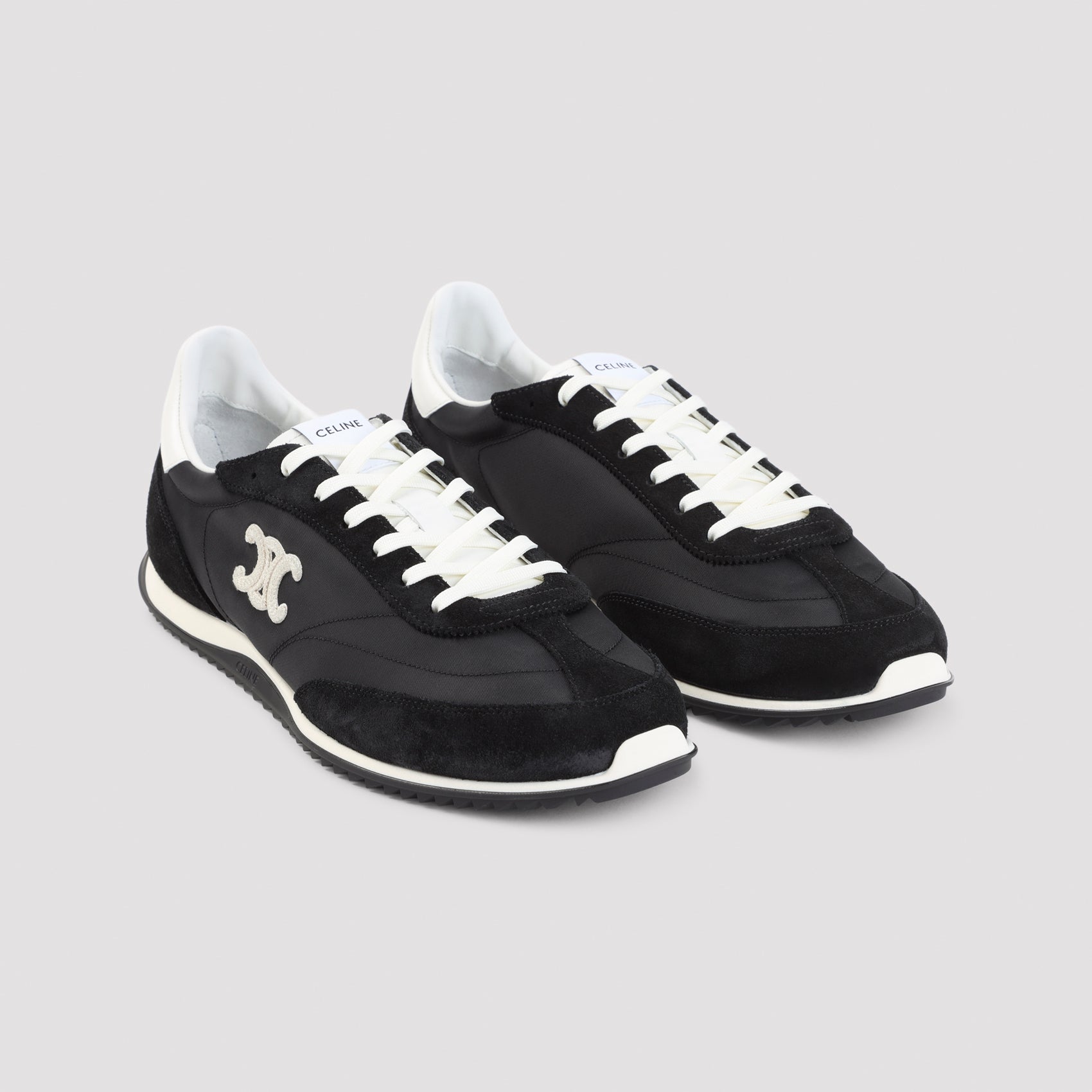 Celine Low Lace-Up Sneakers With Triomphe Men CELINE