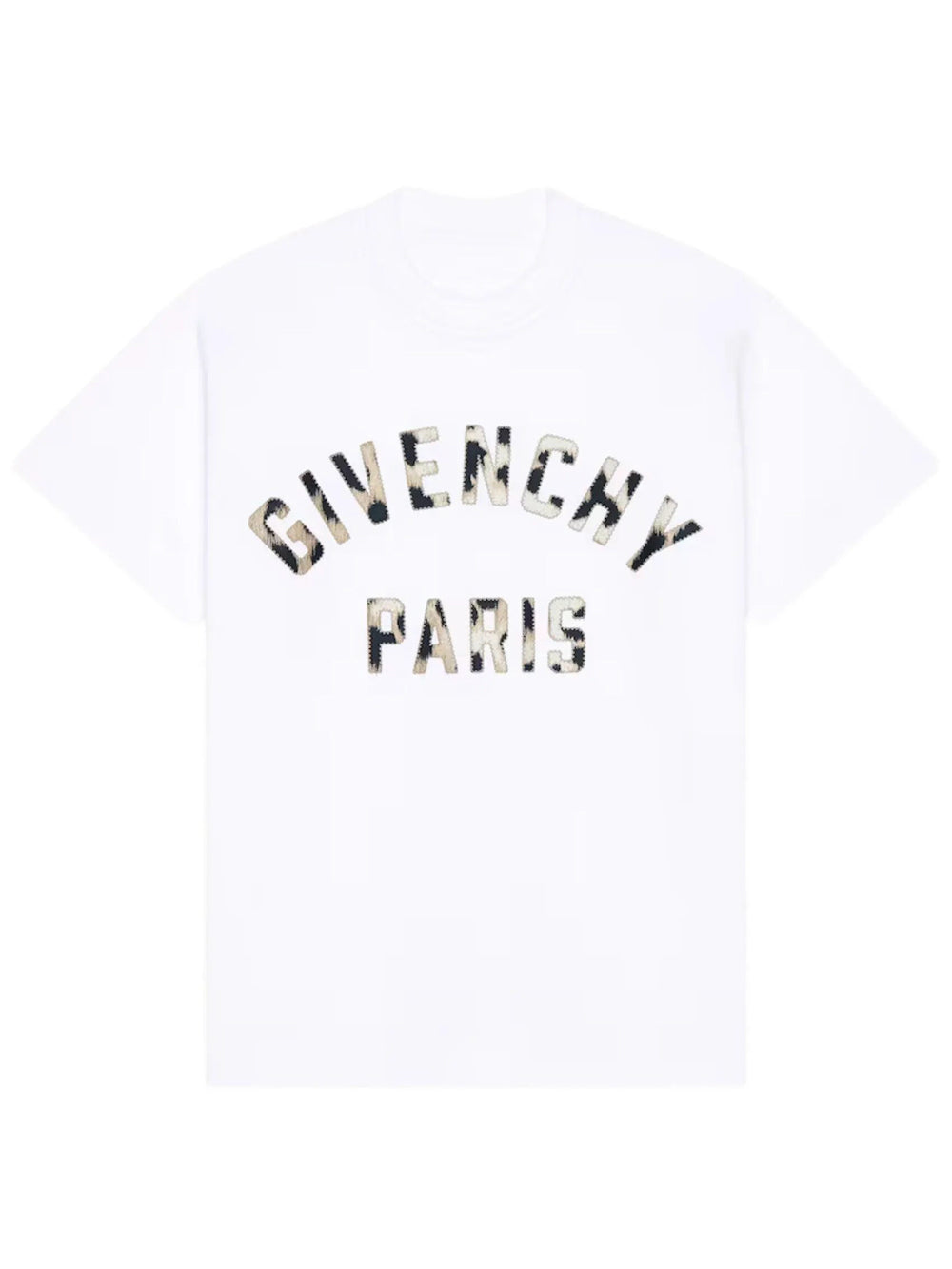 Givenchy Women New T-Shirt In Cotton With Givenchy Paris Embroidery GIVENCHY