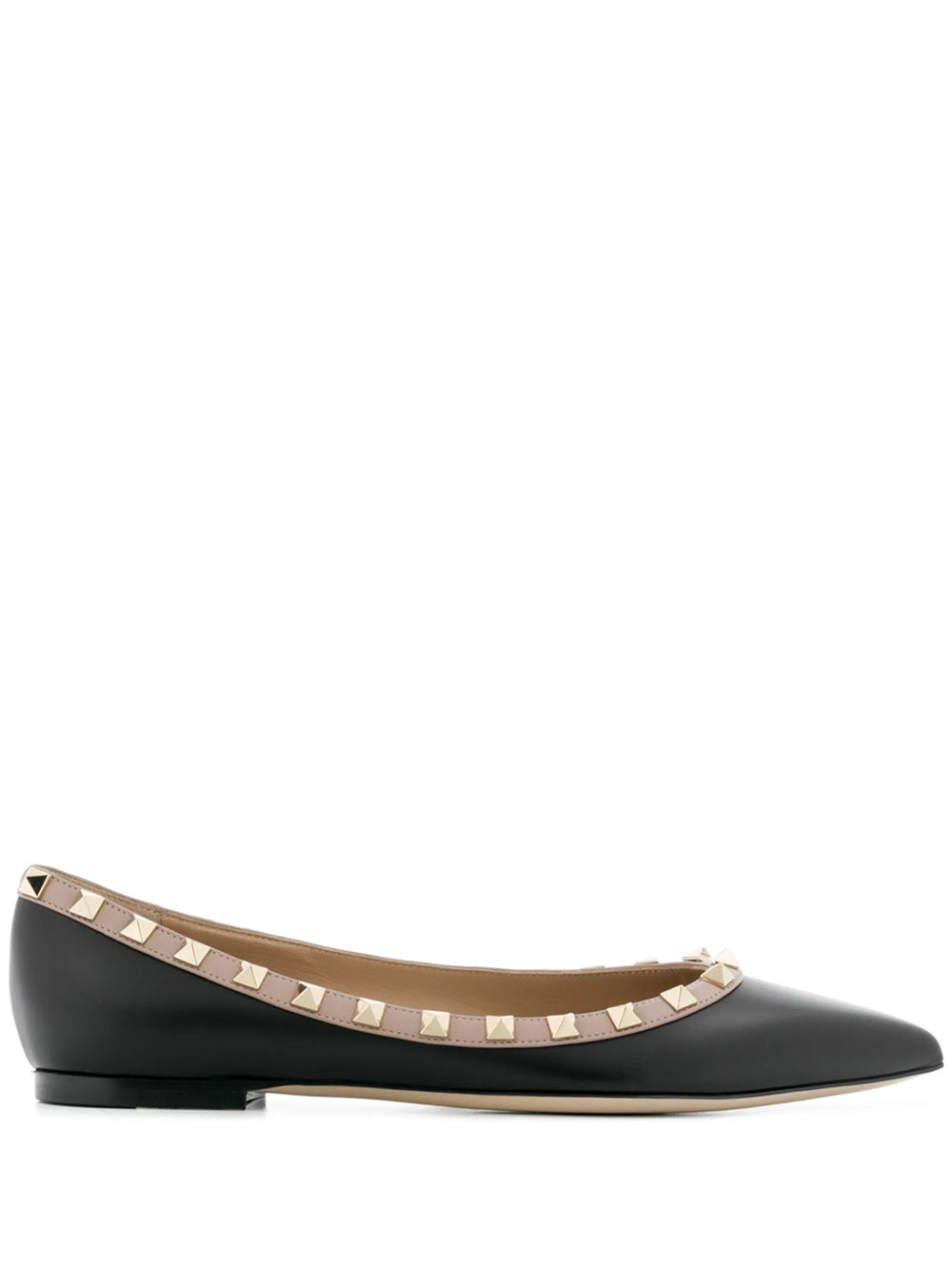 Valentino Garavani Women Rockstud Leather Ballet Flat VALENTINO GARAVANI