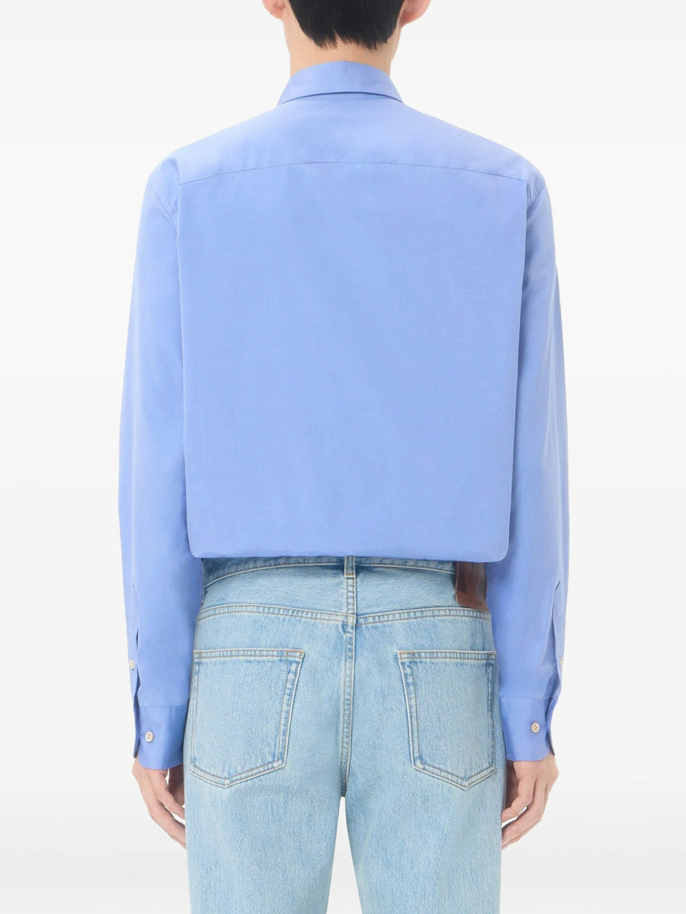 Valentino Garavani Men Valentino Oxford Cotton Shirt With Vgold VALENTINO GARAVANI