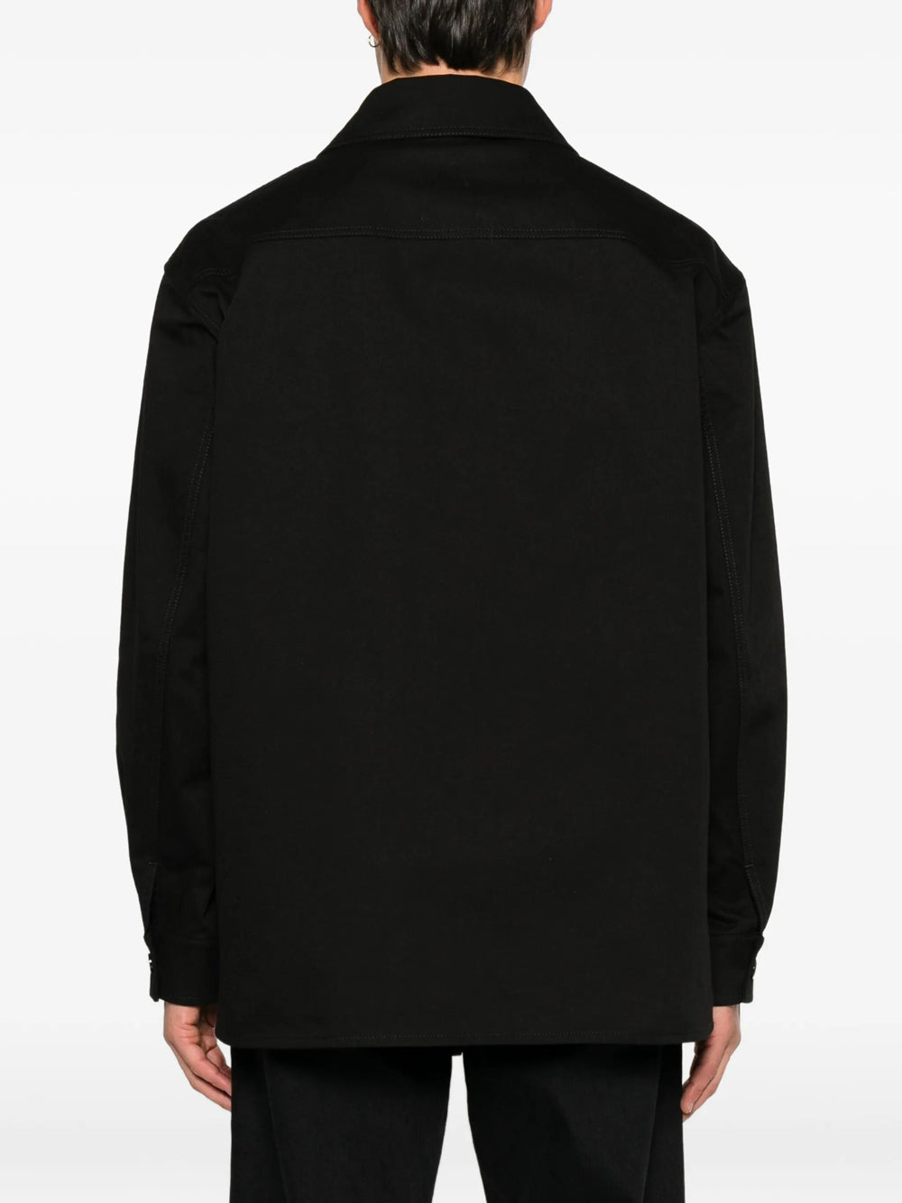 Valentino Garavani Men Valentino Cotton Gabardine Shirt Jacket With Vlogo VALENTINO GARAVANI