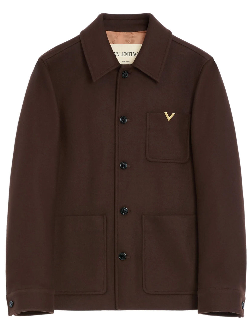 Valentino Garavani Men Valentino Wool Jacket With Vgold VALENTINO GARAVANI