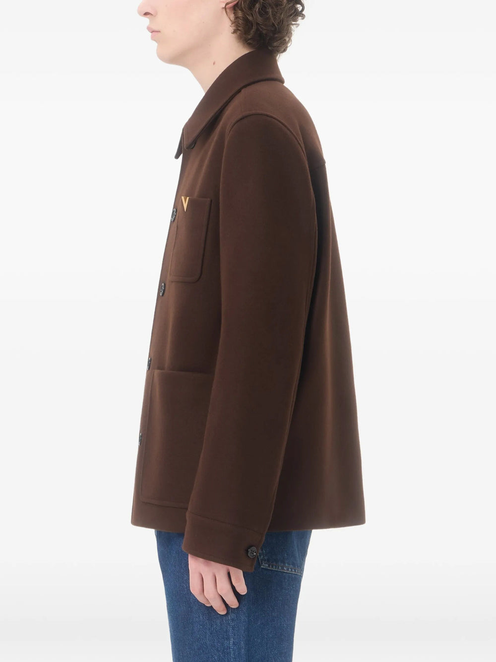 Valentino Garavani Men Valentino Wool Jacket With Vgold VALENTINO GARAVANI