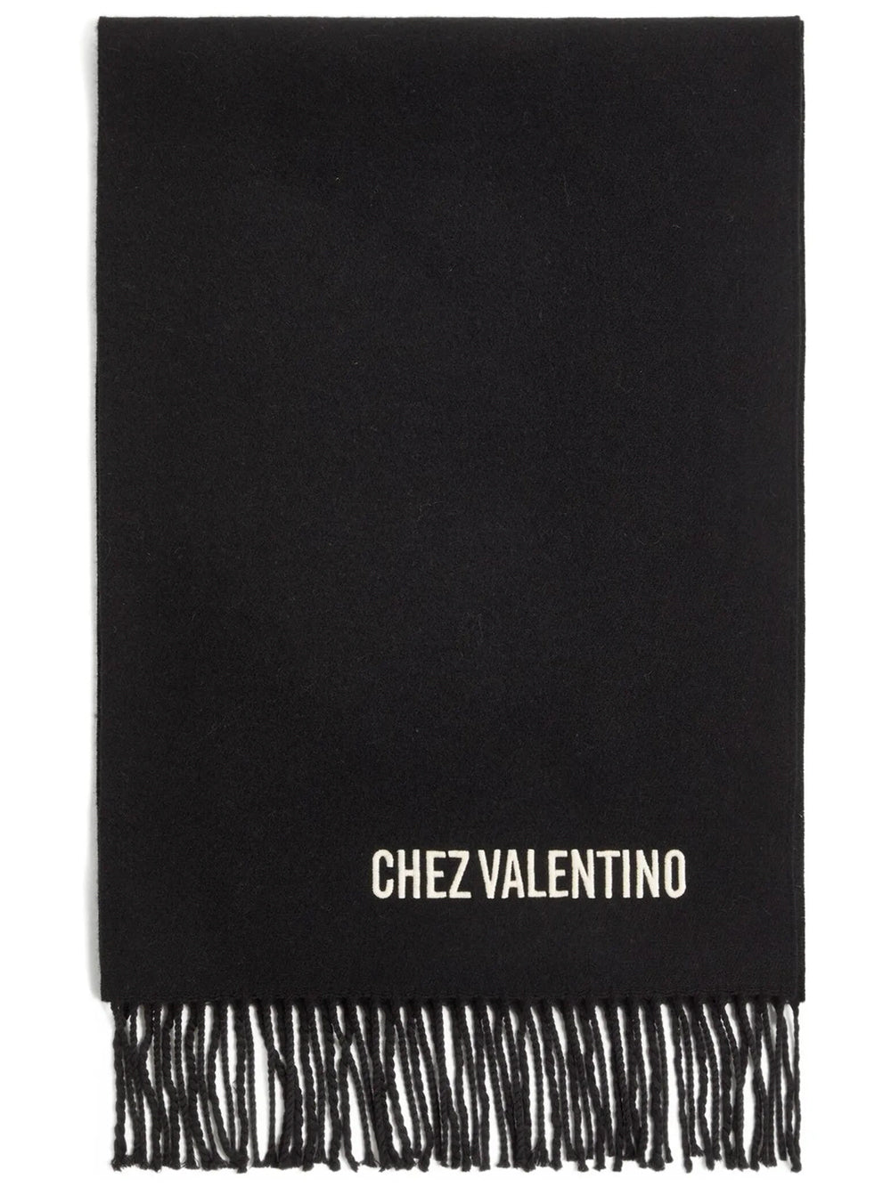 Valentino Garavani Men Wool Scarf With Vlogo Embroidery VALENTINO GARAVANI