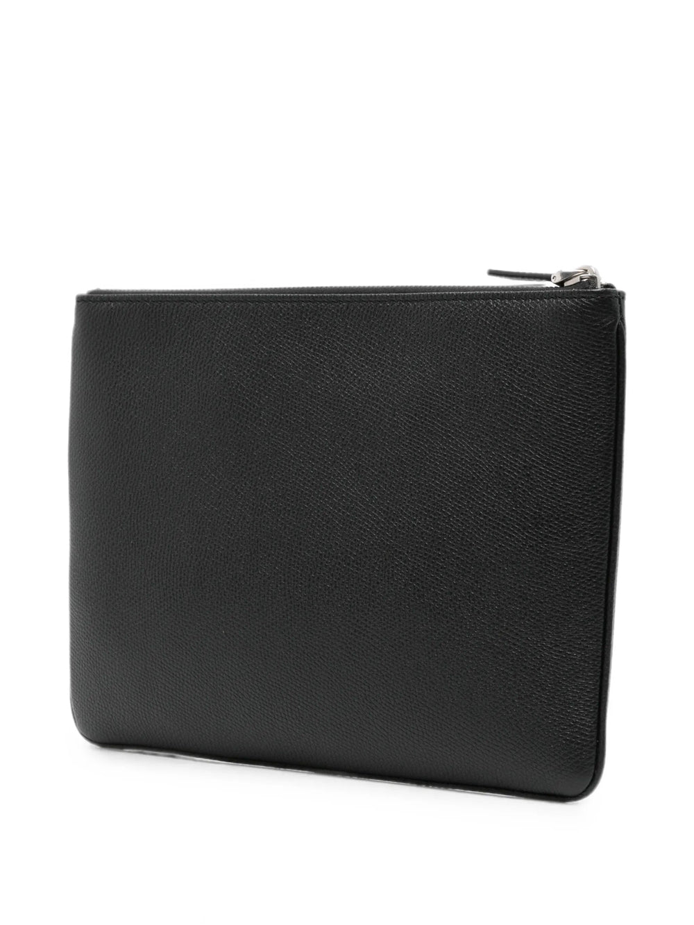 Valentino Garavani Men Valentino Garavani Vlogo Signature Grainy Calfskin Pouch VALENTINO GARAVANI