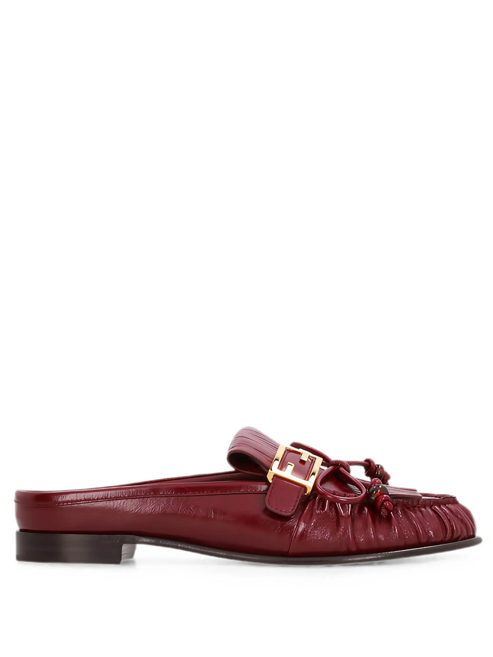 Fendi Women Baguette Leather Sabots FENDI