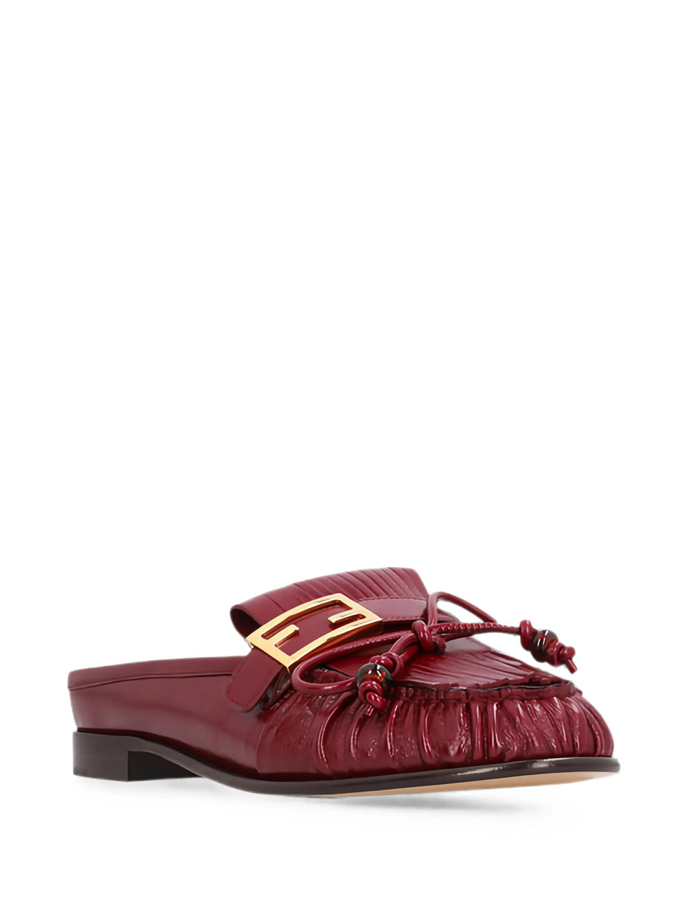 Fendi Women Baguette Leather Sabots FENDI