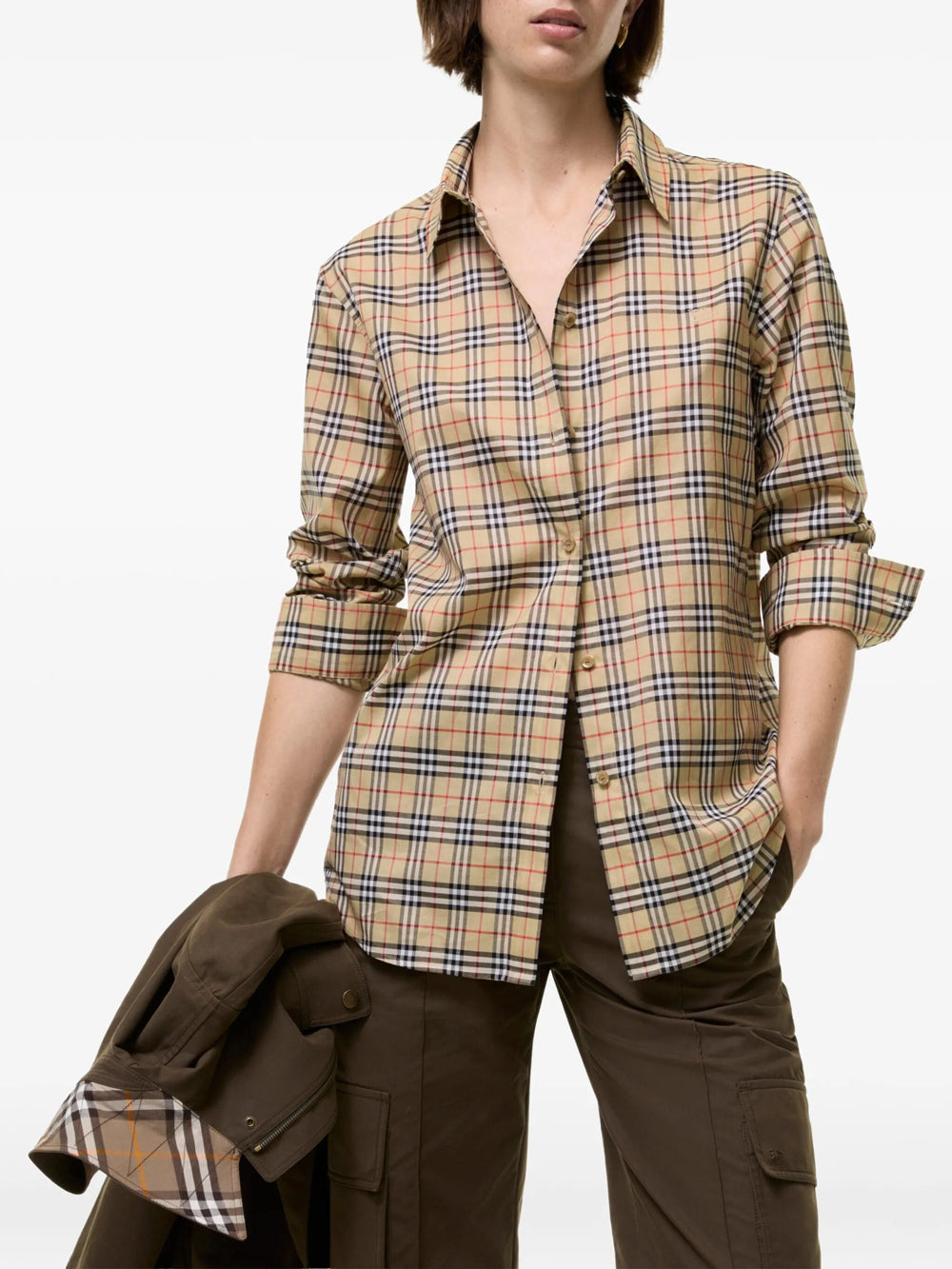 Burberry Women Classic Fit Check Cotton Shirt BURBERRY