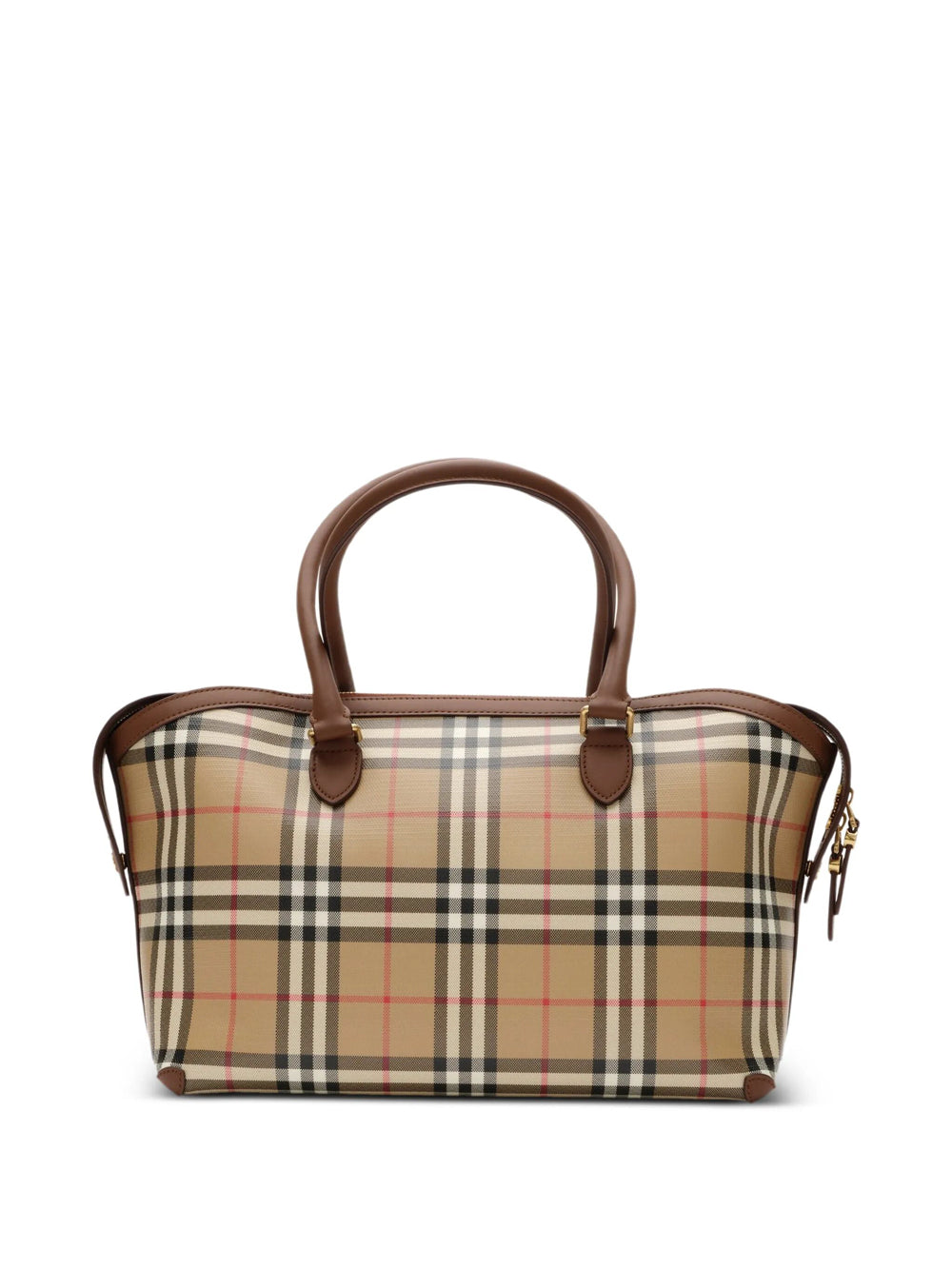 Burberry Women Small Check Zip Tote Bag BURBERRY